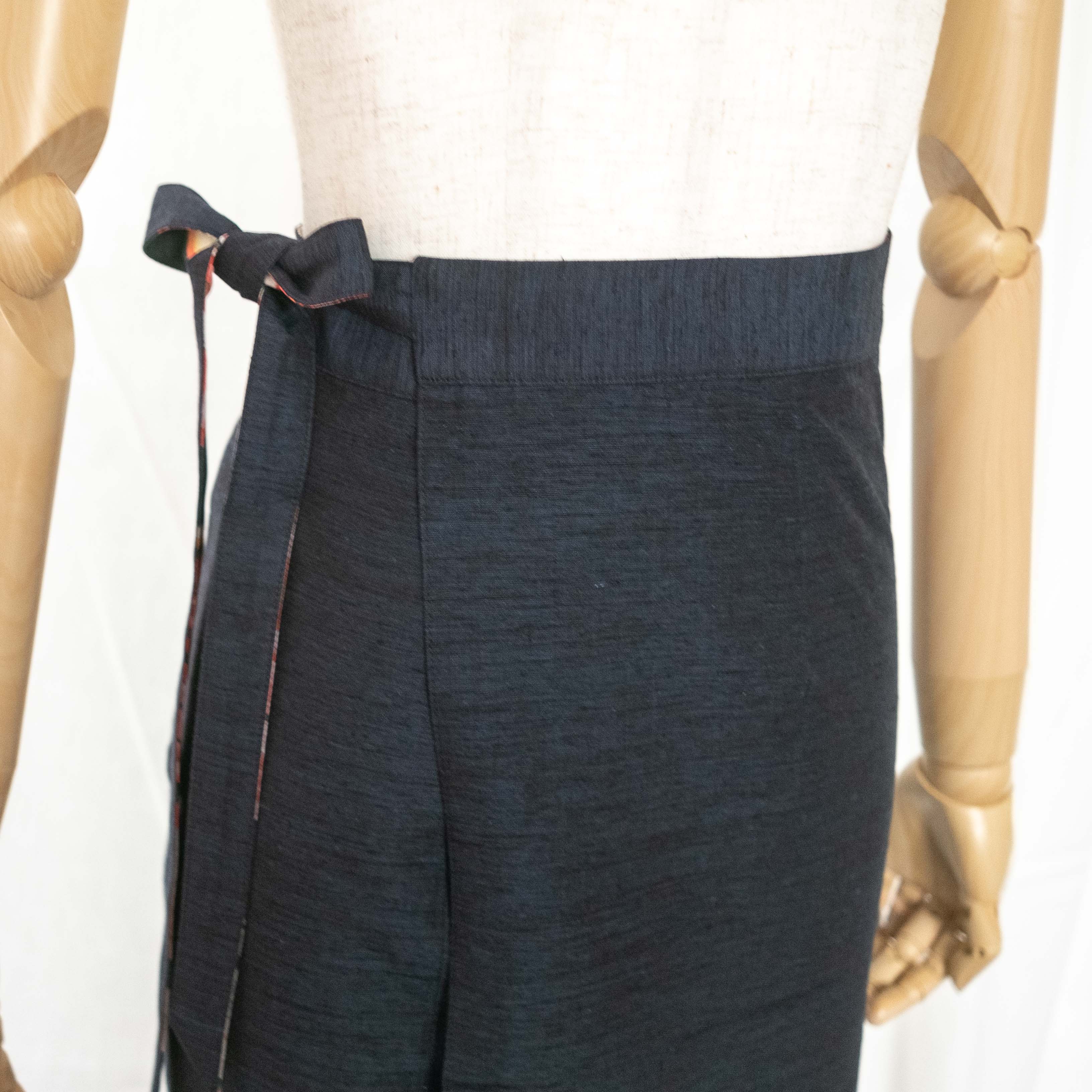 Reversible Skirt Long Straight - Fiori Verde