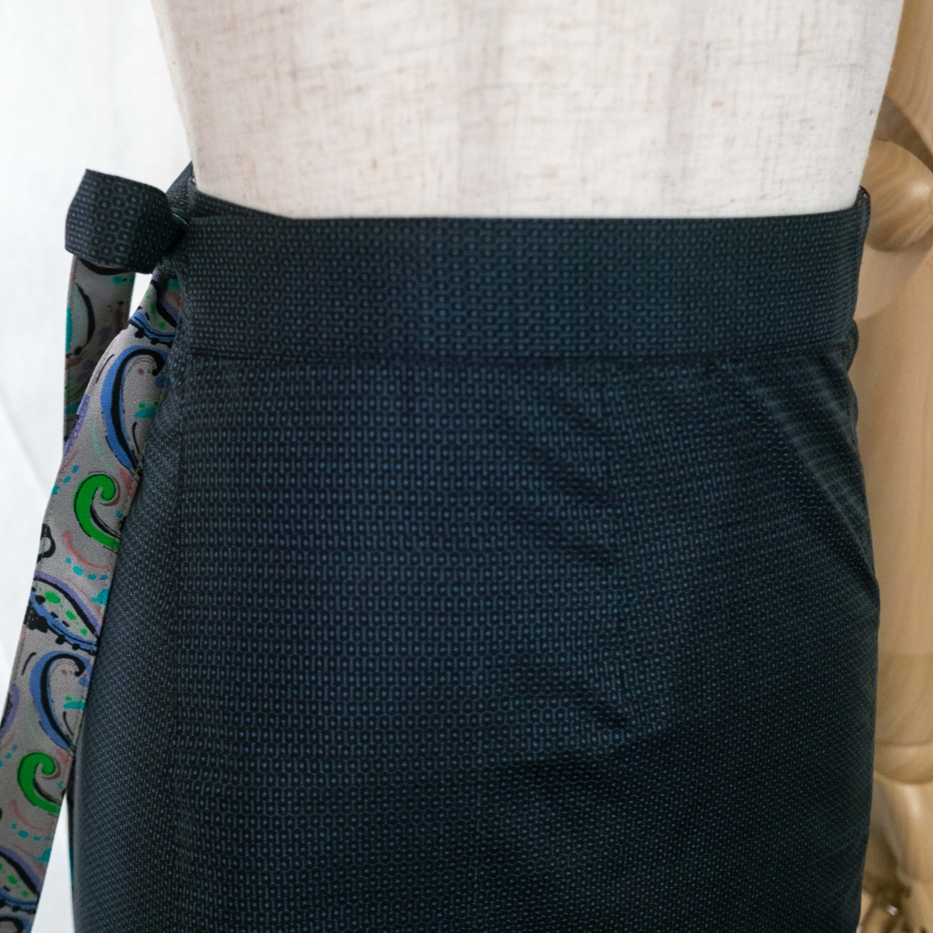 Reversible Skirt Long Straight - Paisley - Oshima