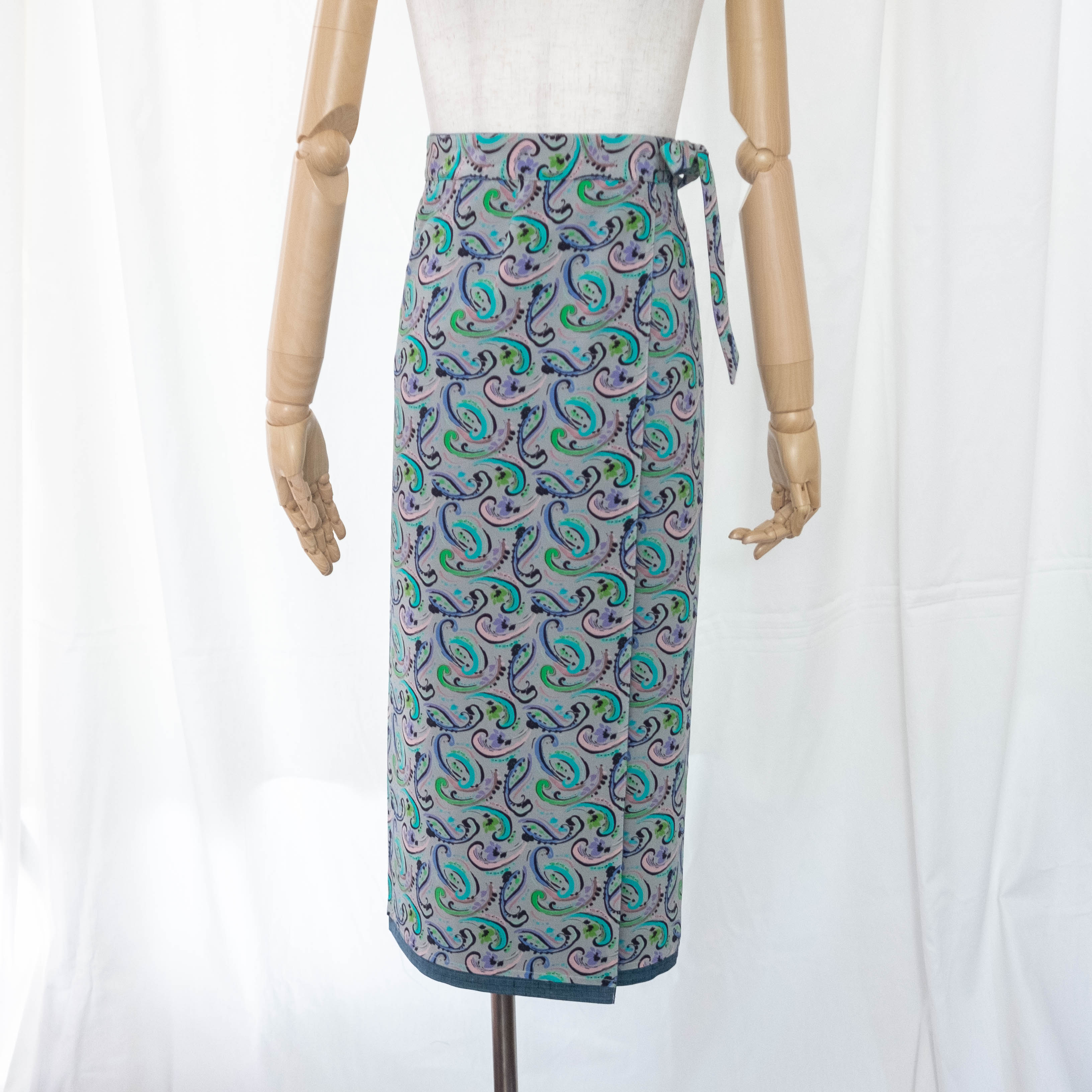Reversible Skirt Long Straight - Paisley