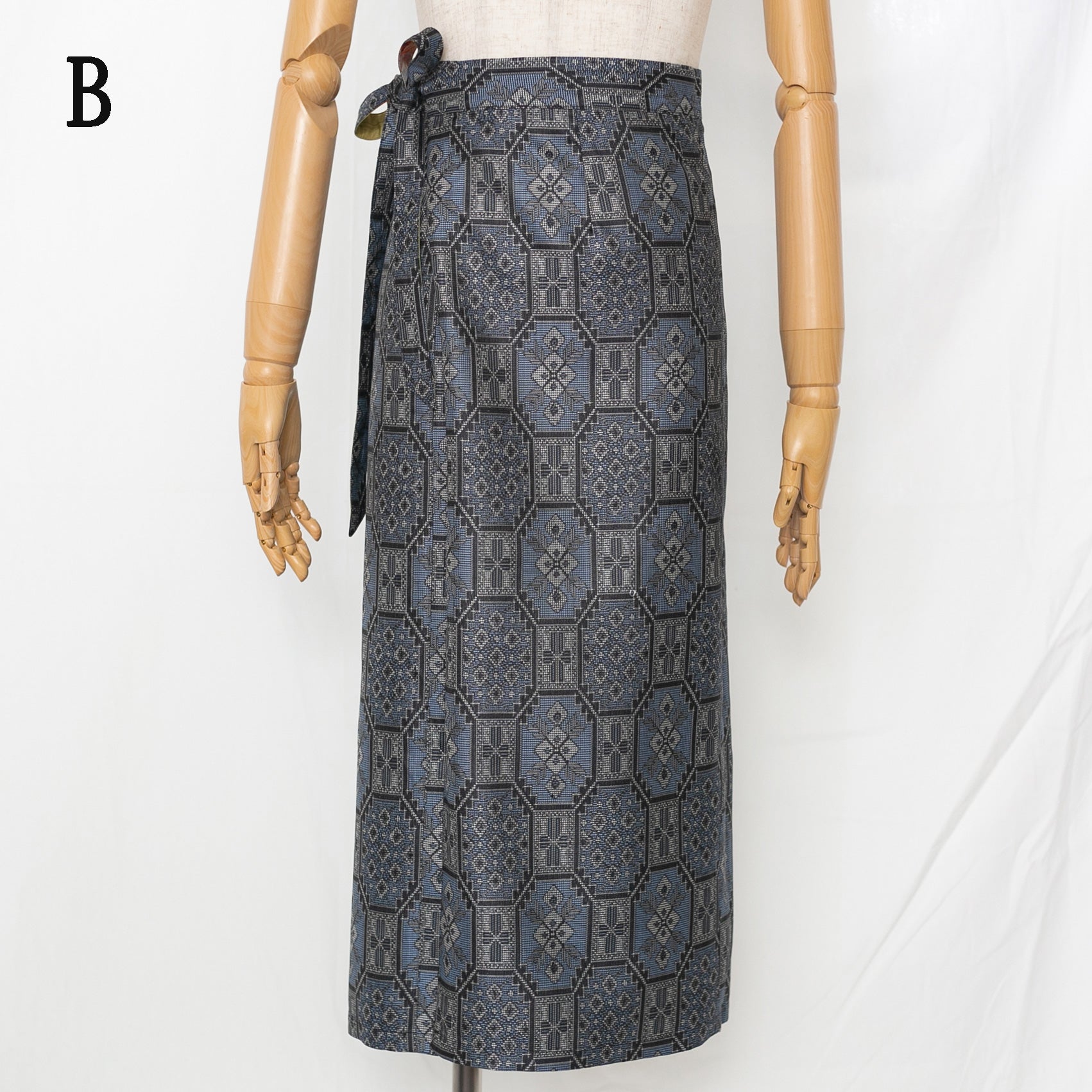 Reversible Skirt Long Straight - Fiori Bloom - Oshima