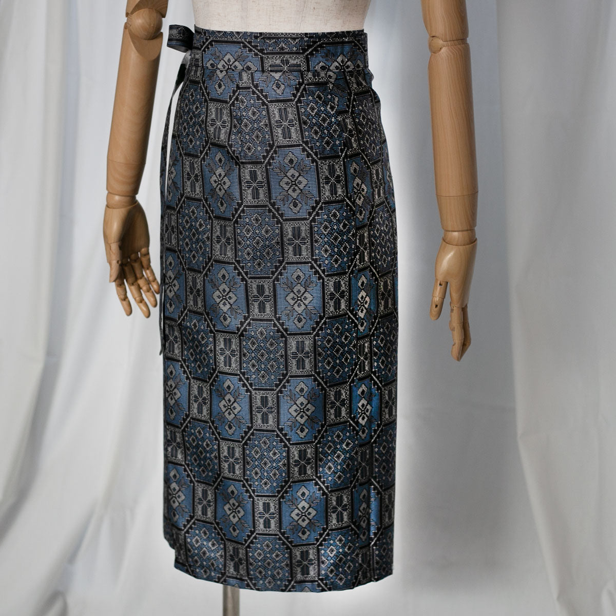 Reversible Skirt Medium Straight - Fiori - Oshima