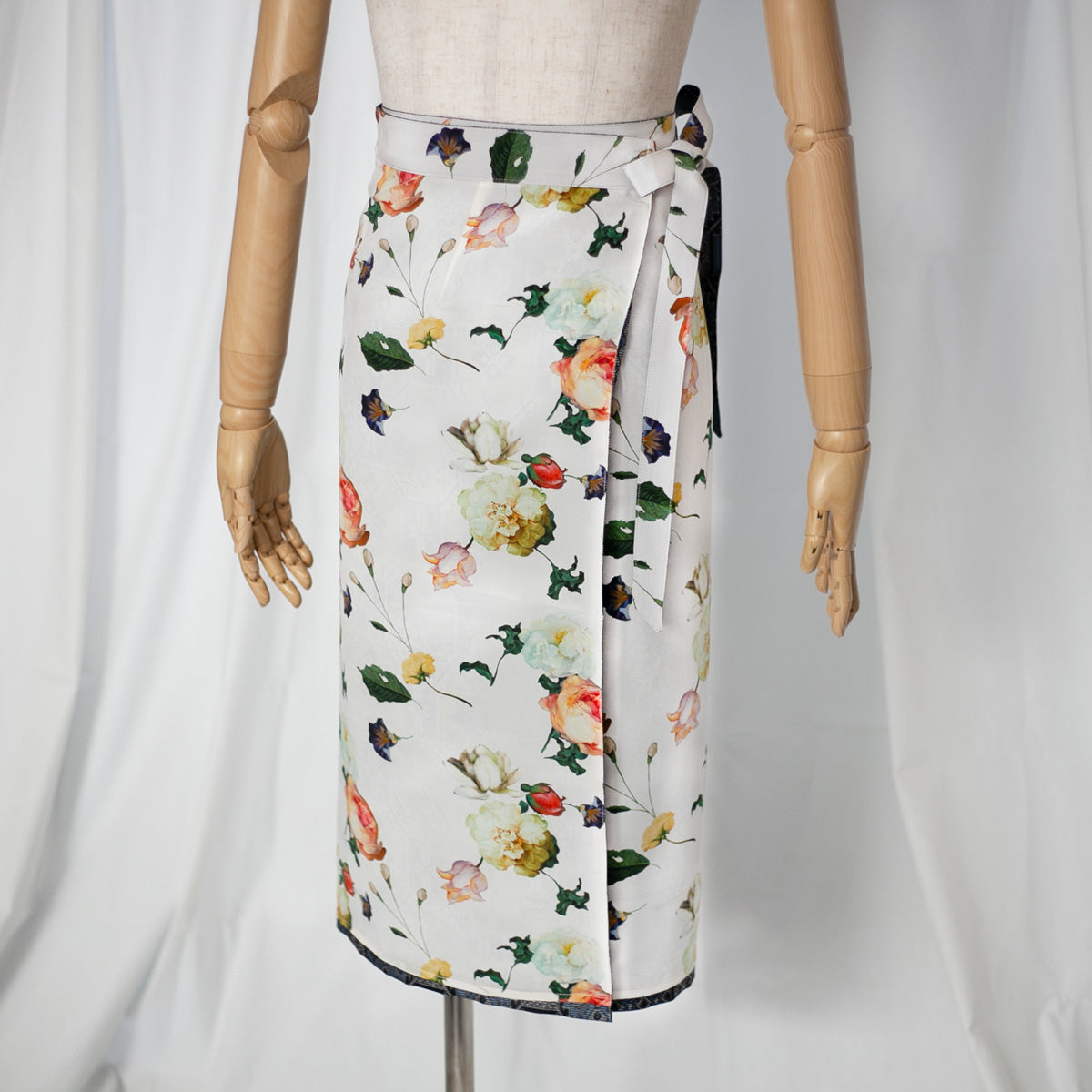 Reversible Skirt Medium Straight - Fiori - Oshima