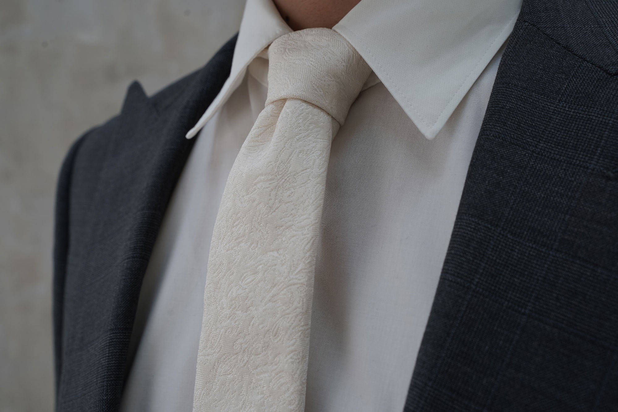 Nishijin Tie - Bianco