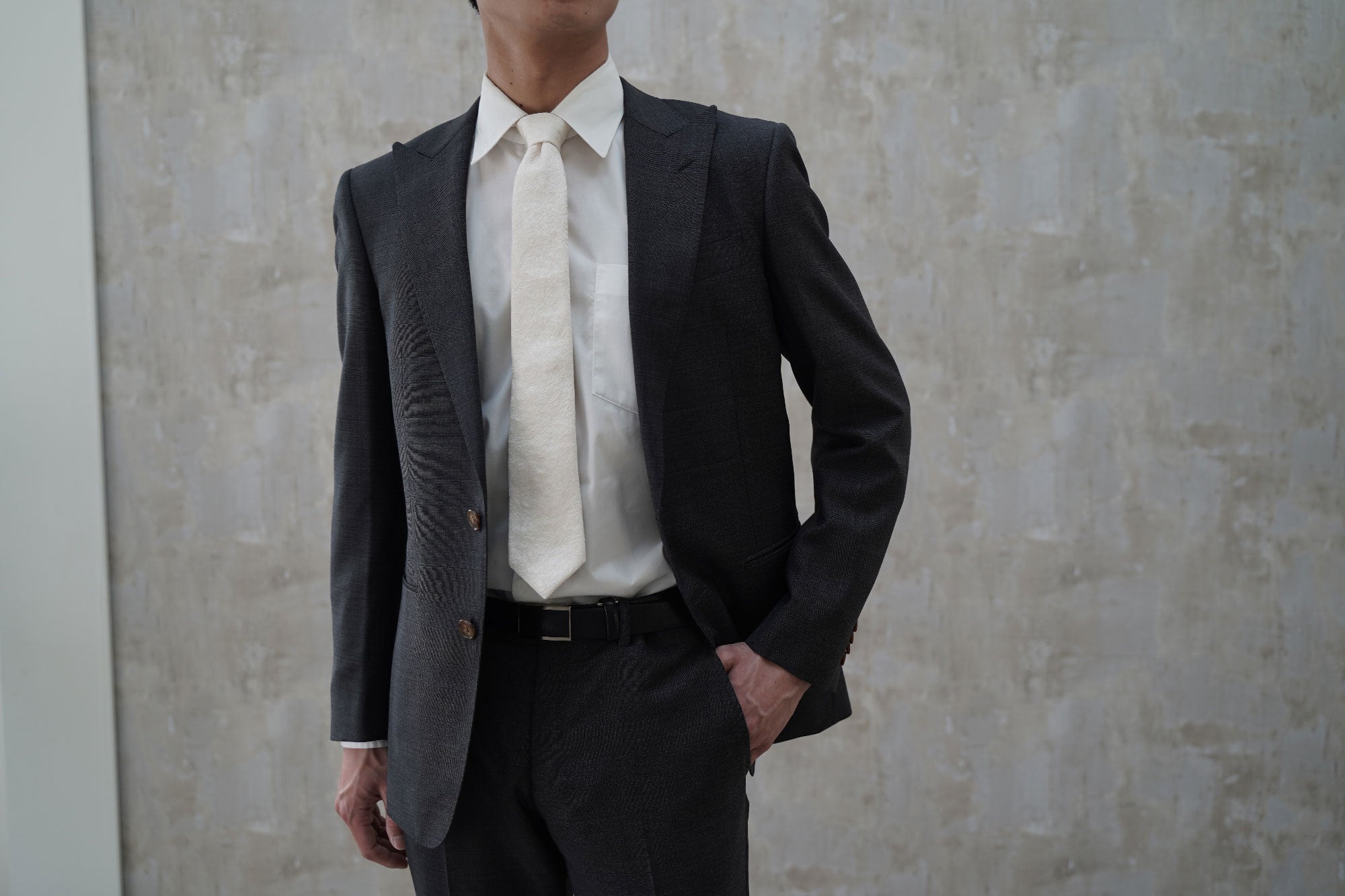 Nishijin Tie - Bianco