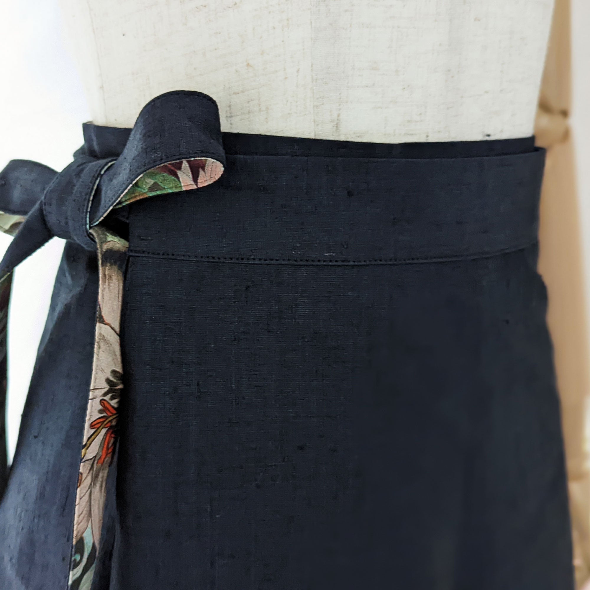 Reversible Skirt Flare - Fiori Khaki