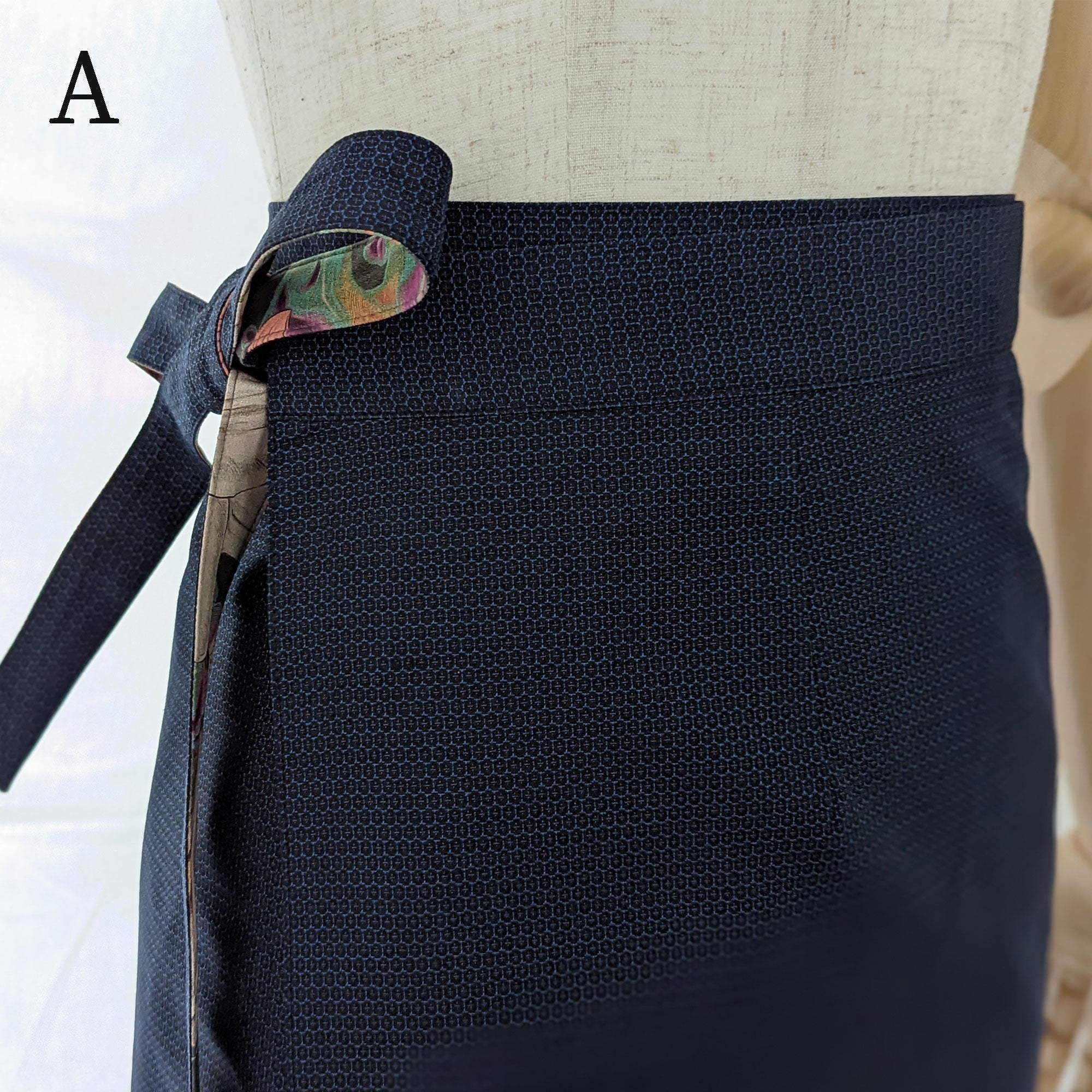 Reversible Skirt Long Straight - Fiori Khaki