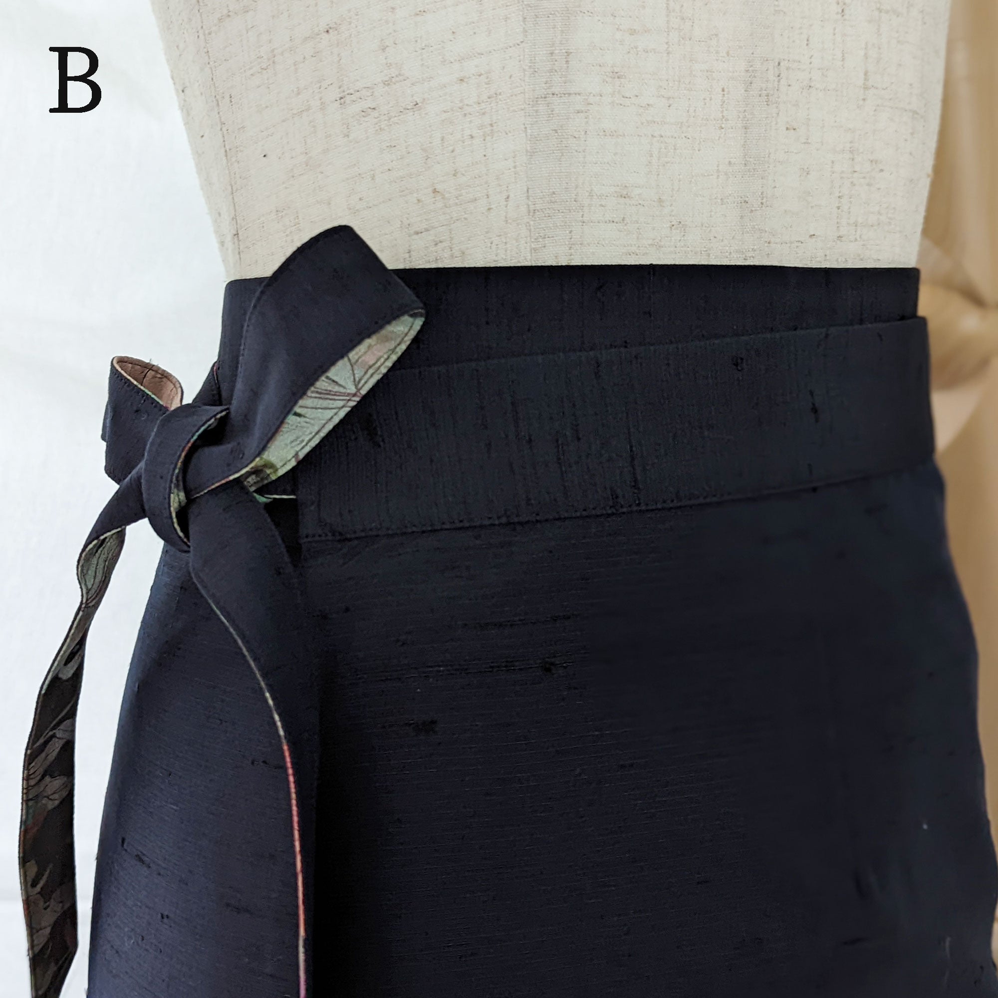 Reversible Skirt Long Straight - Fiori Khaki