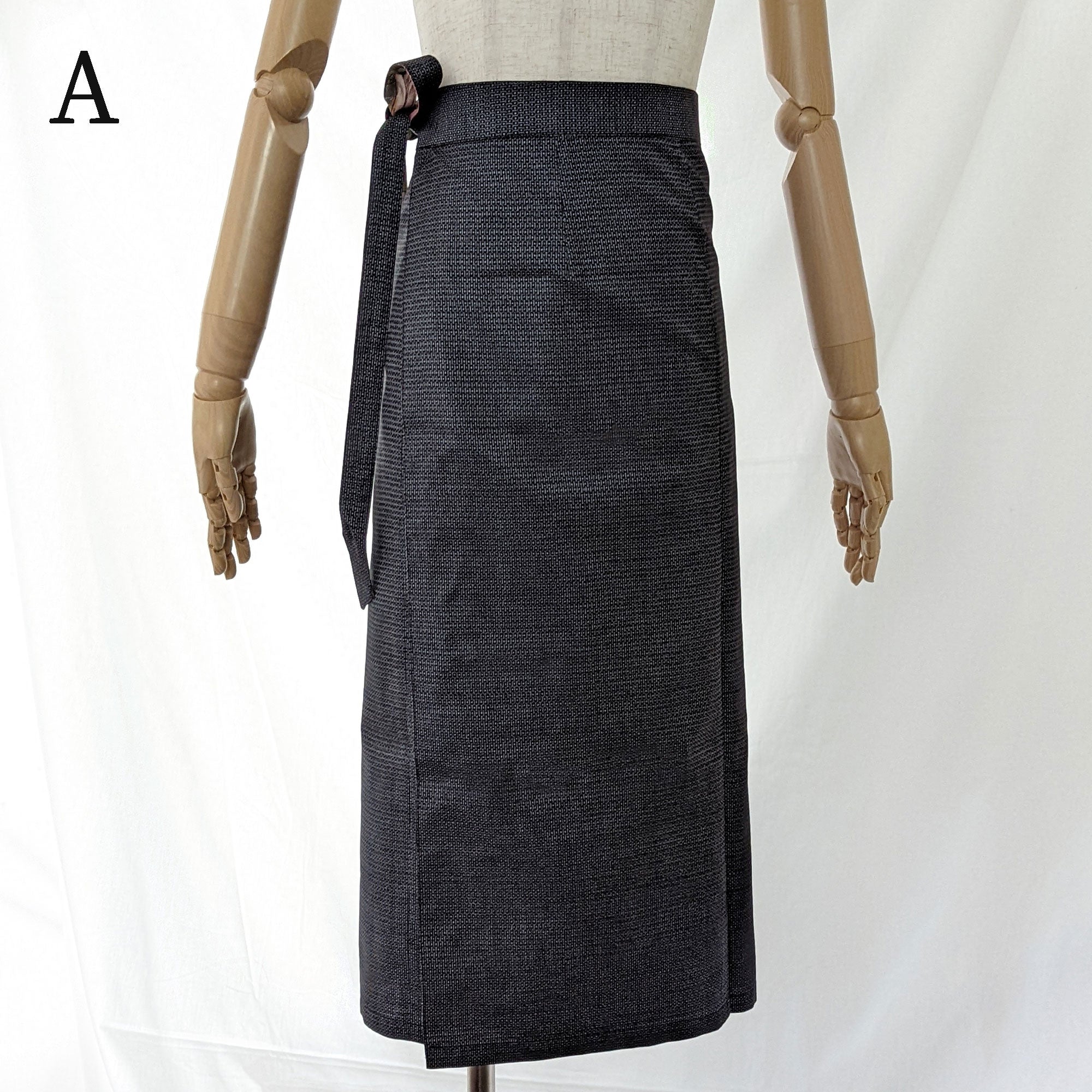 Reversible Skirt Long Straight - Fiori Khaki - Oshima