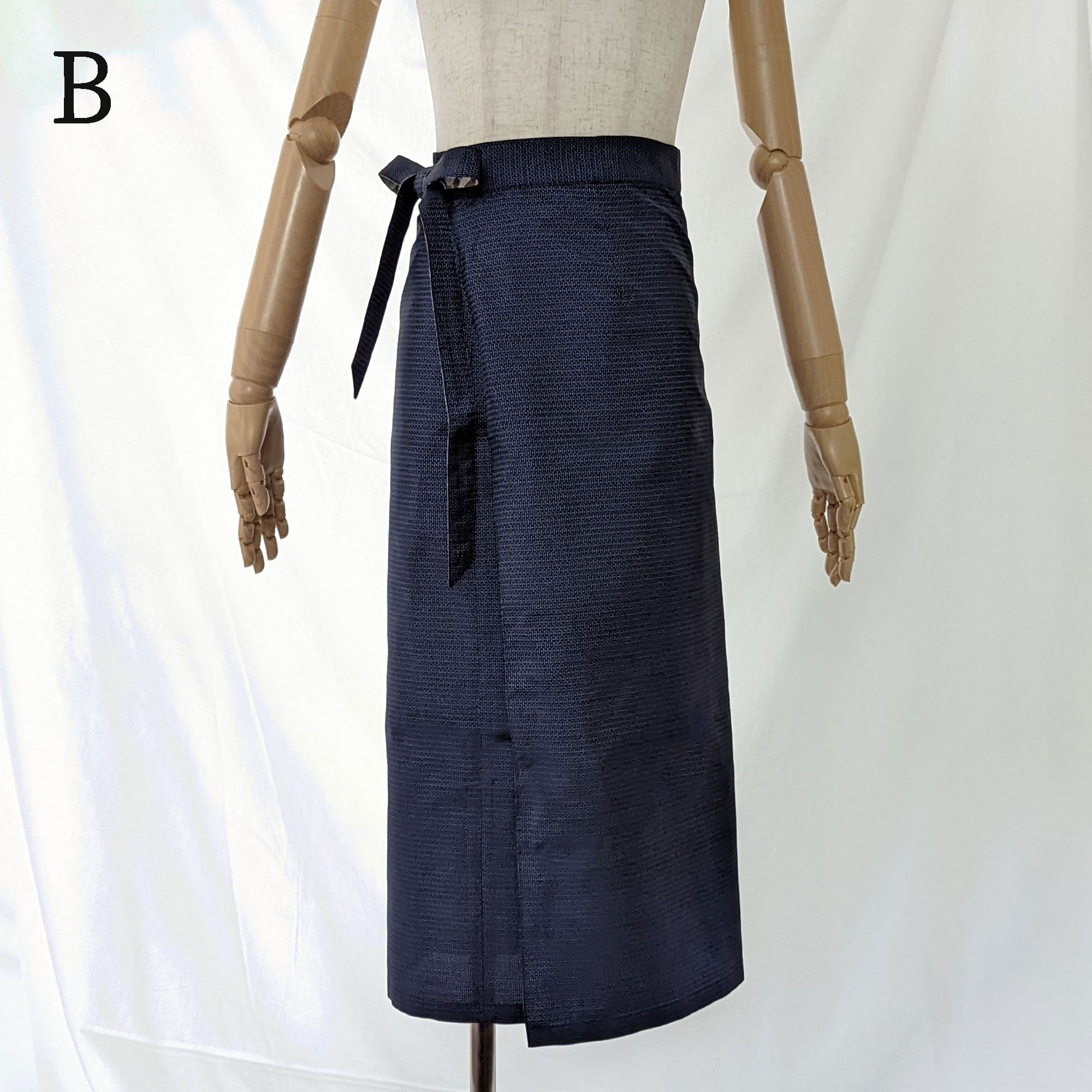 Reversible Skirt Long Straight - Fiori Khaki - Oshima