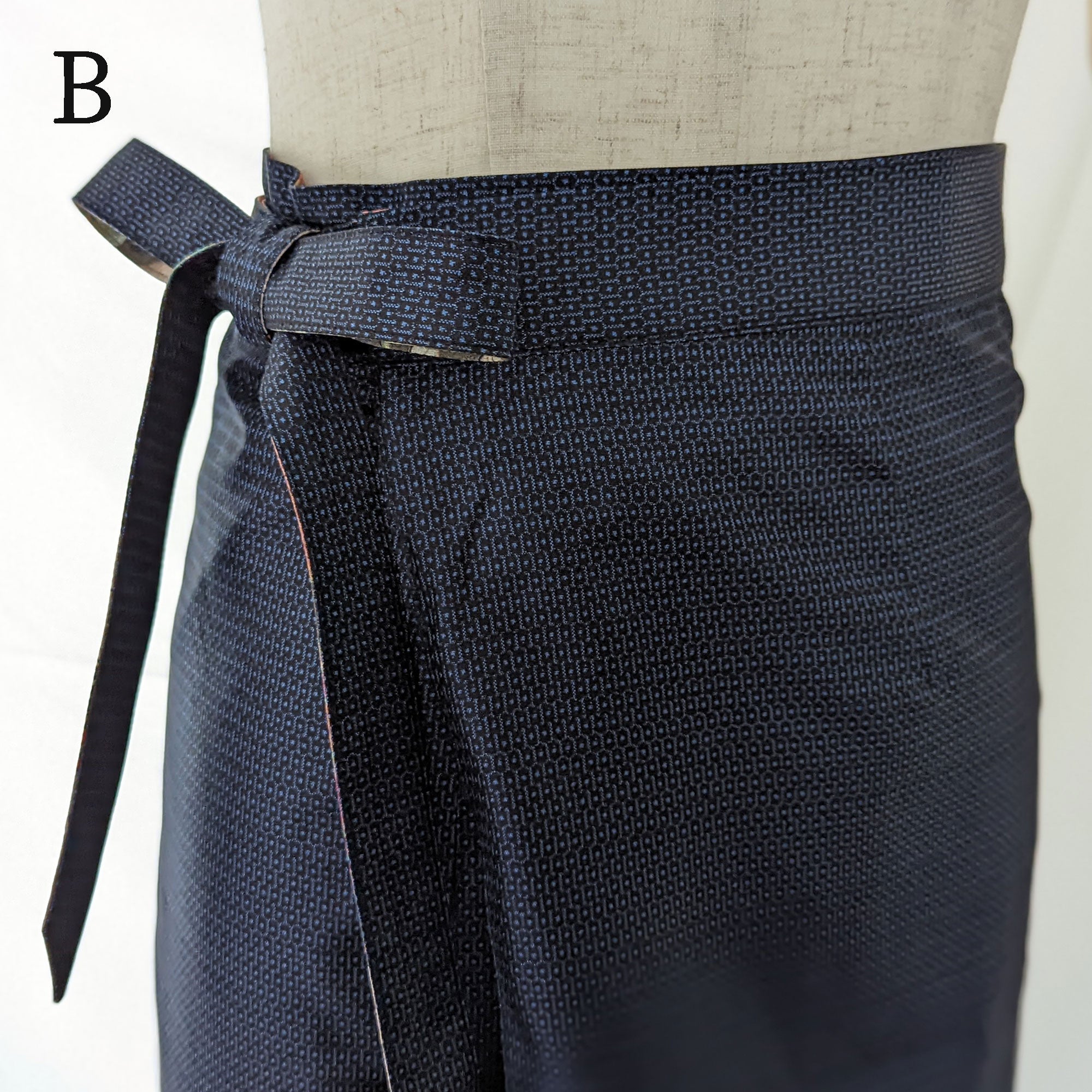 Reversible Skirt Long Straight - Fiori Khaki - Oshima