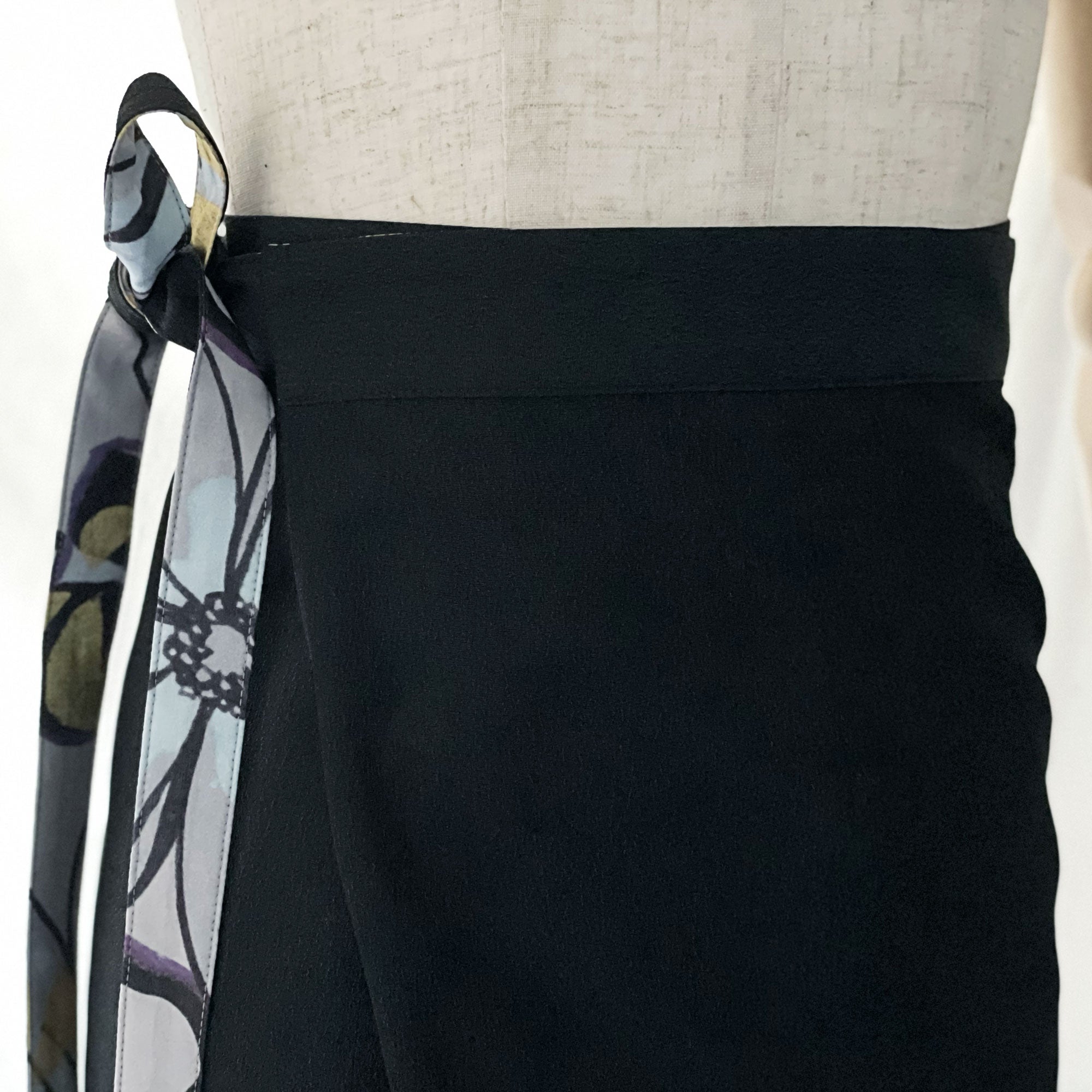 Reversible Skirt Long Straight - Fiori Mono