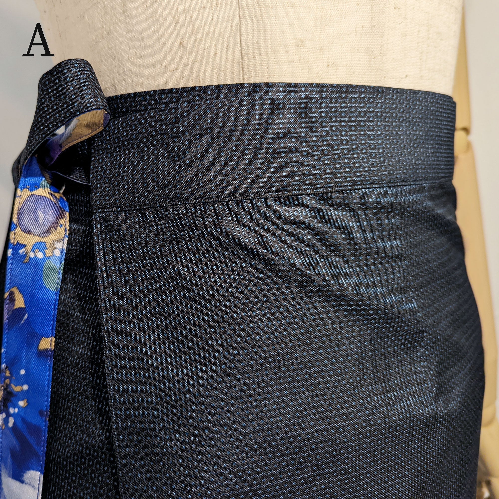 Reversible Skirt Long Straight - Fiori Oro - Oshima