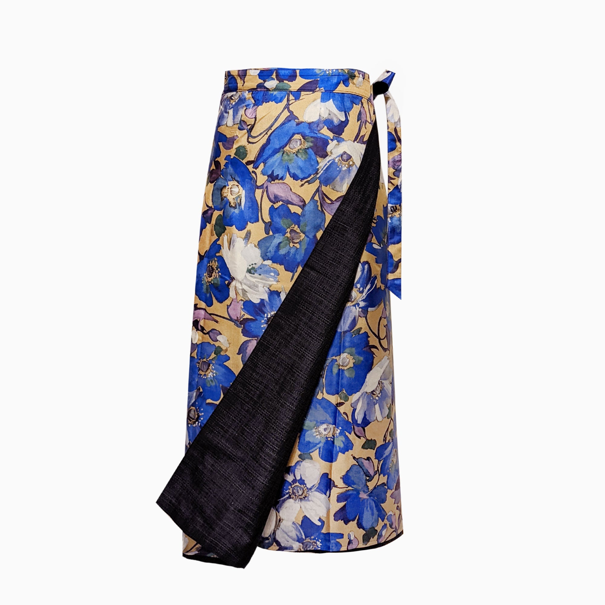 Reversible Skirt Long Straight - Fiori Oro