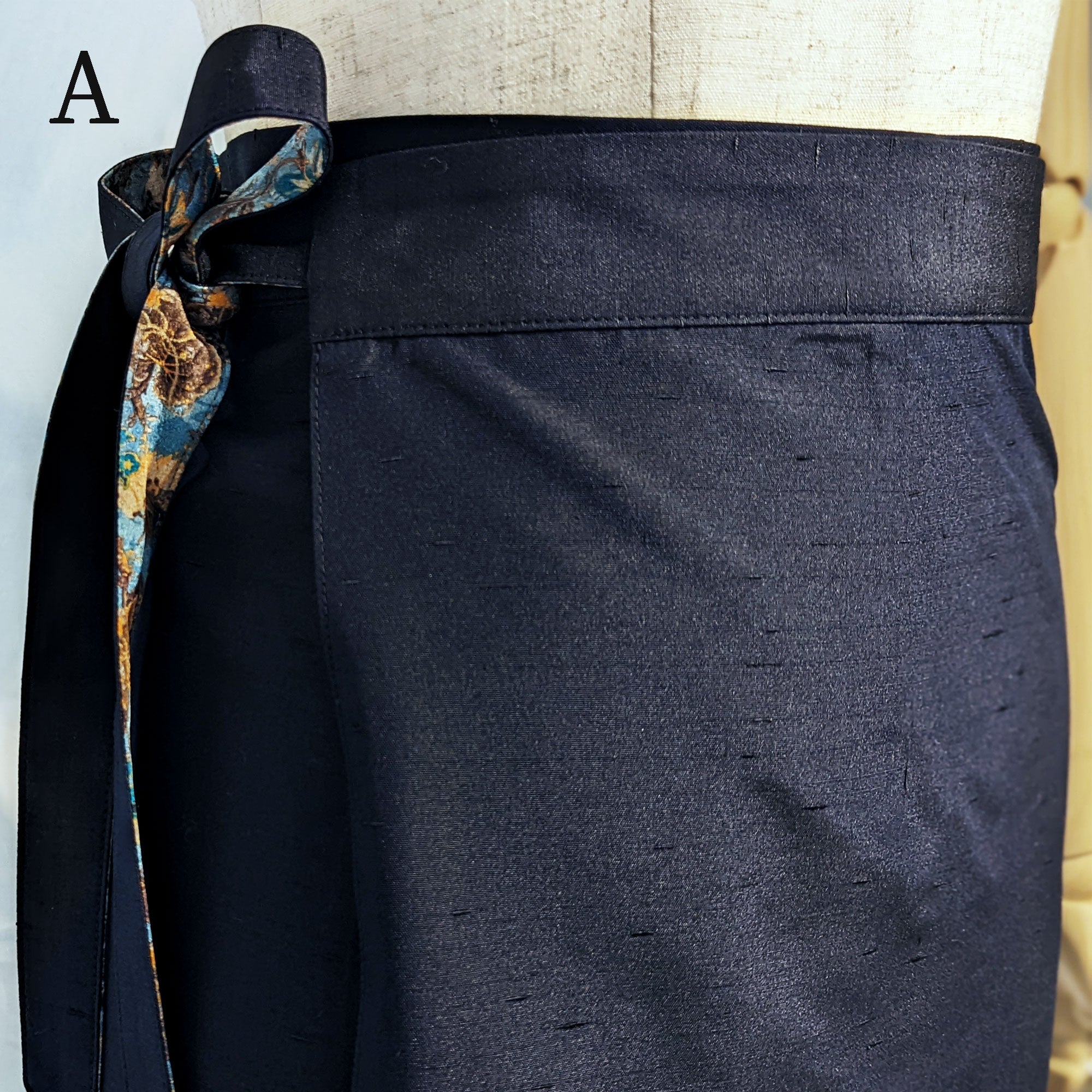 Reversible Skirt Long Straight - Vintage Blu