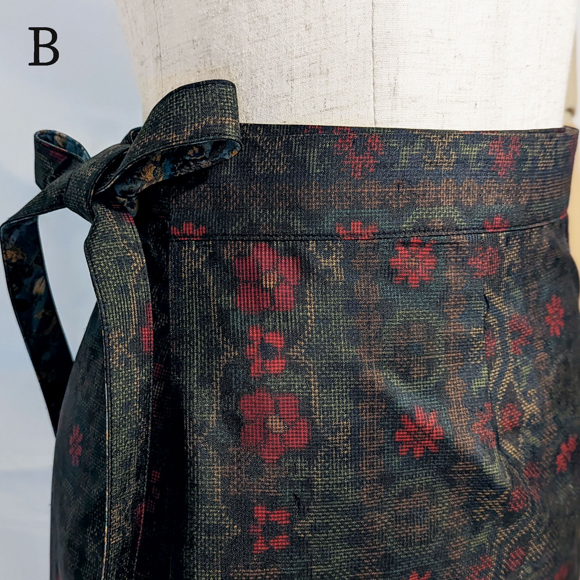 Reversible Skirt Long Straight - Vintage Blu - Oshima