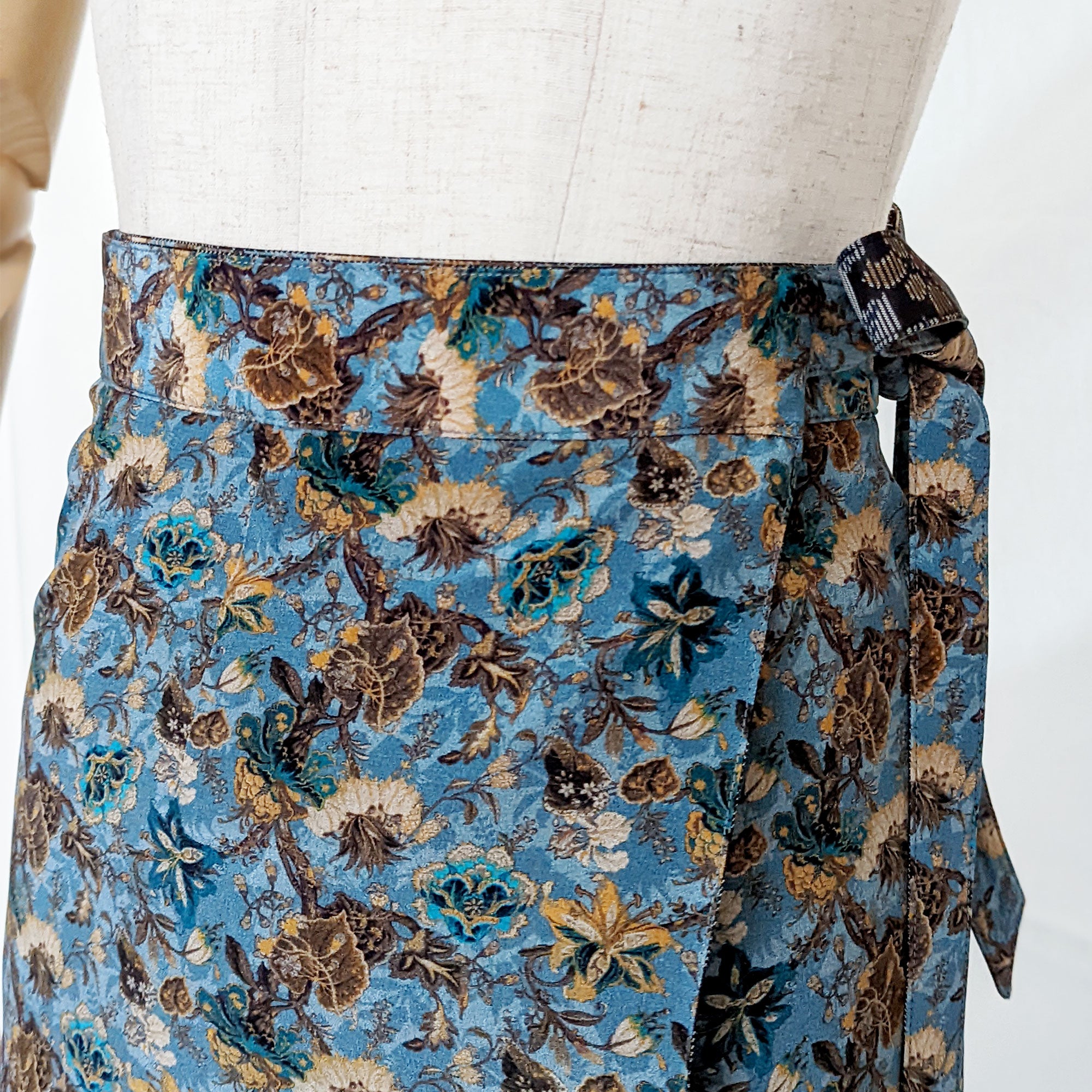 Reversible Skirt Long Straight - Vintage Blu