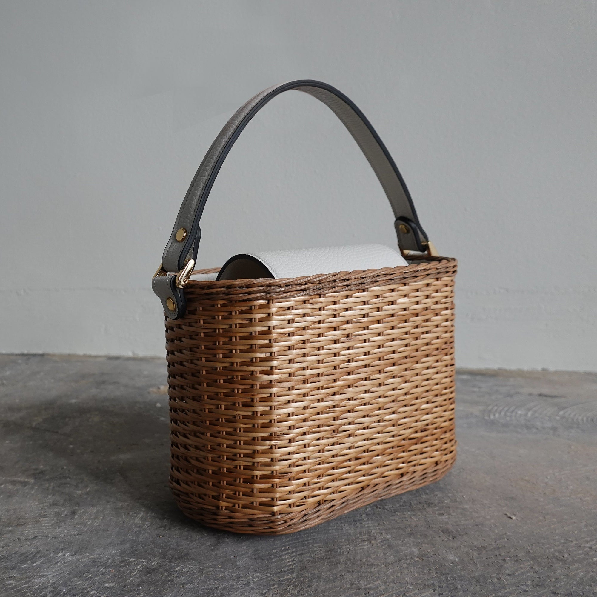 Kiryu-zaiku Basket - Bianco