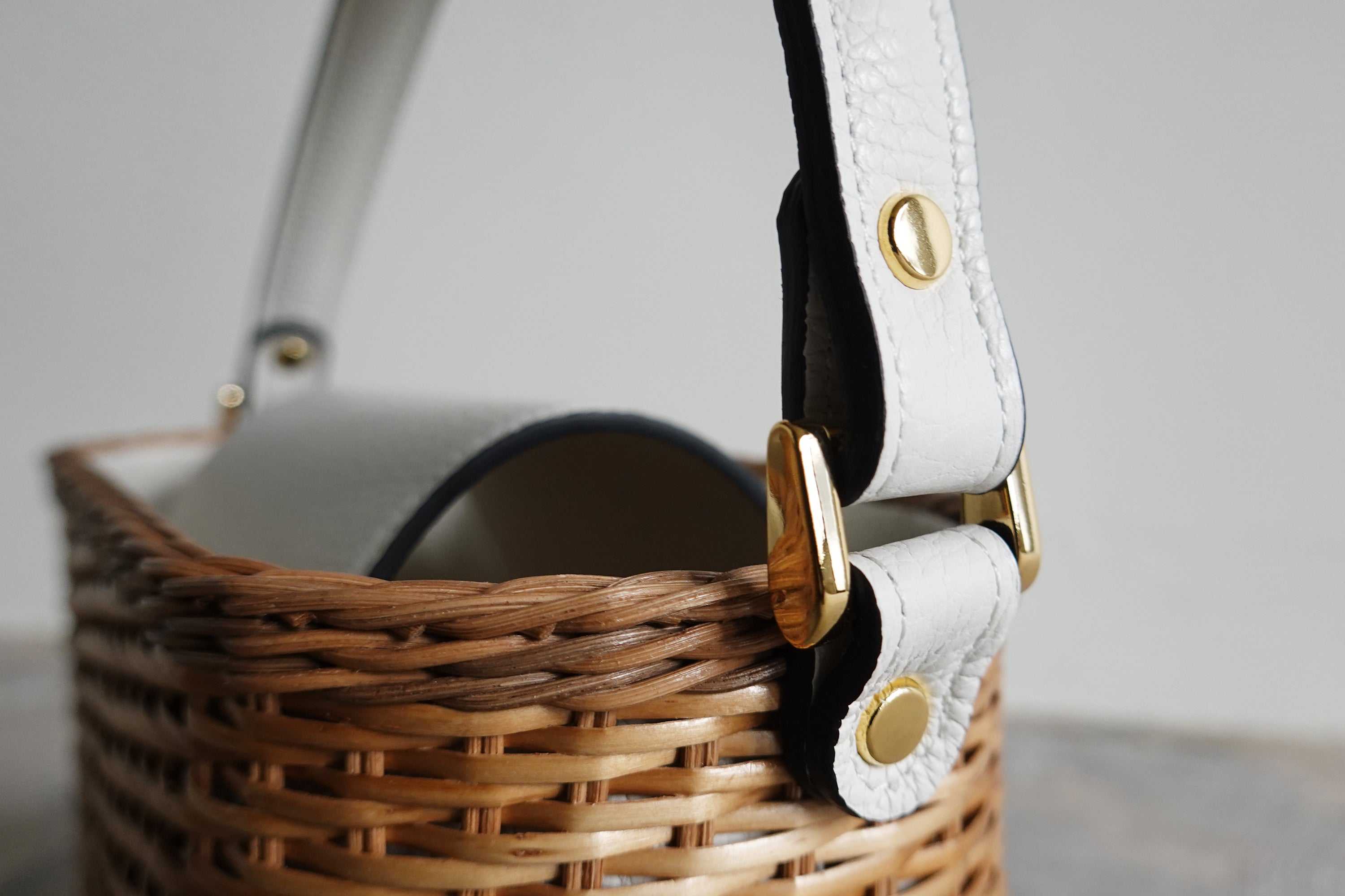 Kiryu-zaiku Basket - Bianco