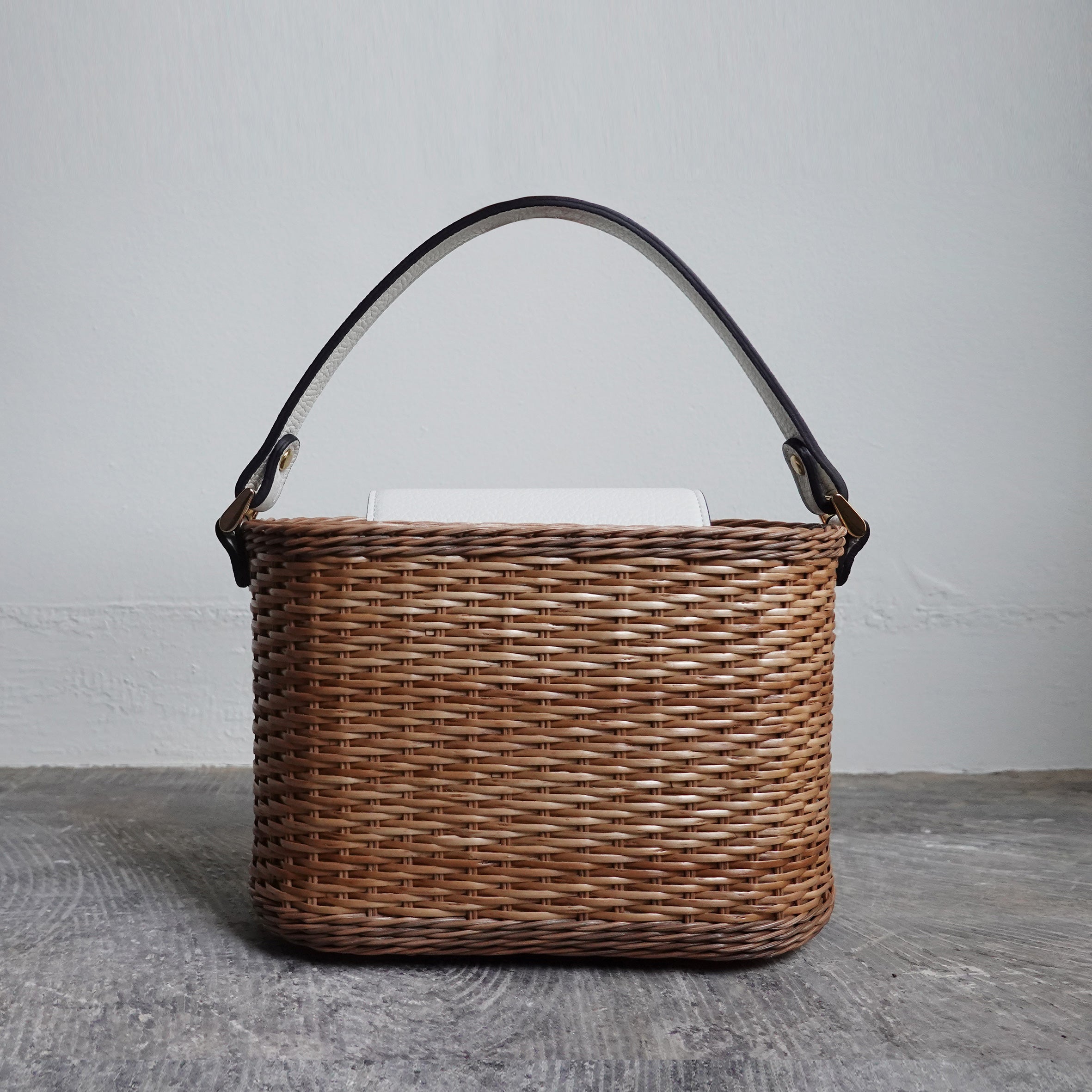 Kiryu-zaiku Basket - Bianco