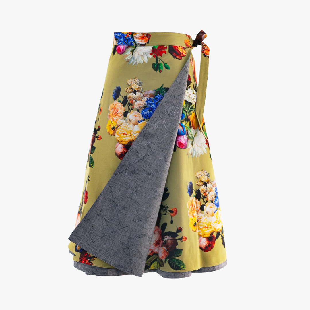 Reversible Skirt Flare - Fiori Bloom