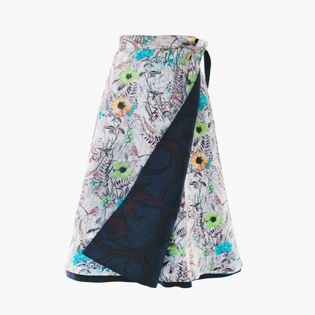 Reversible Skirt Flare - Fiori Wild