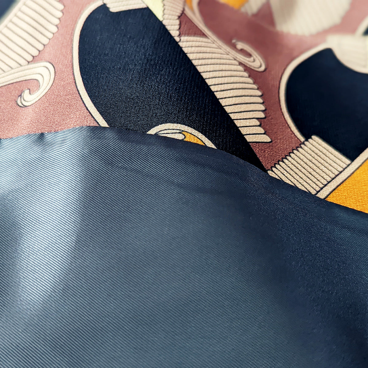 Italian Silk Wrap Skirt - Geo