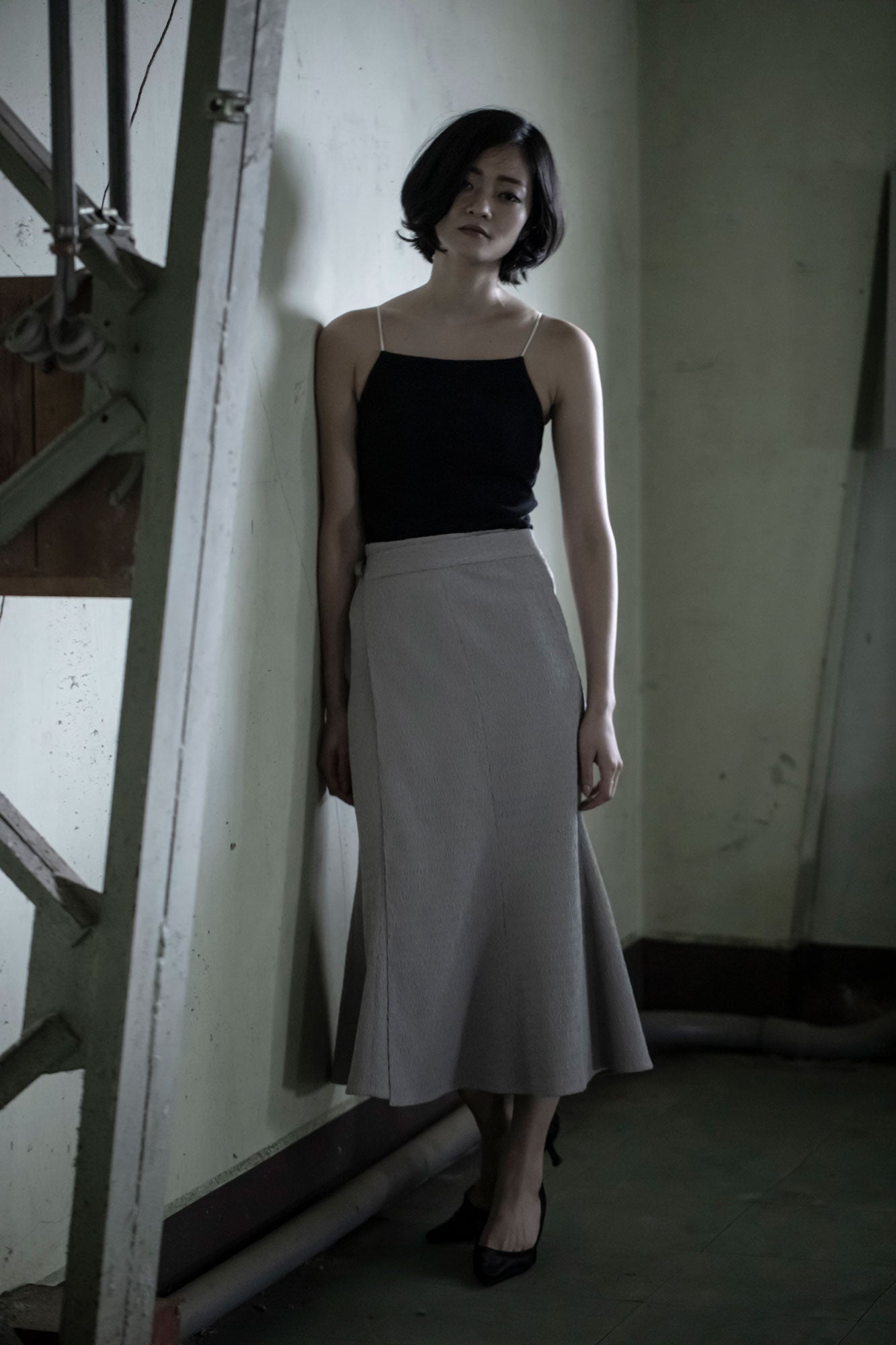 Tango Mermaid Wrap Skirt - Greige