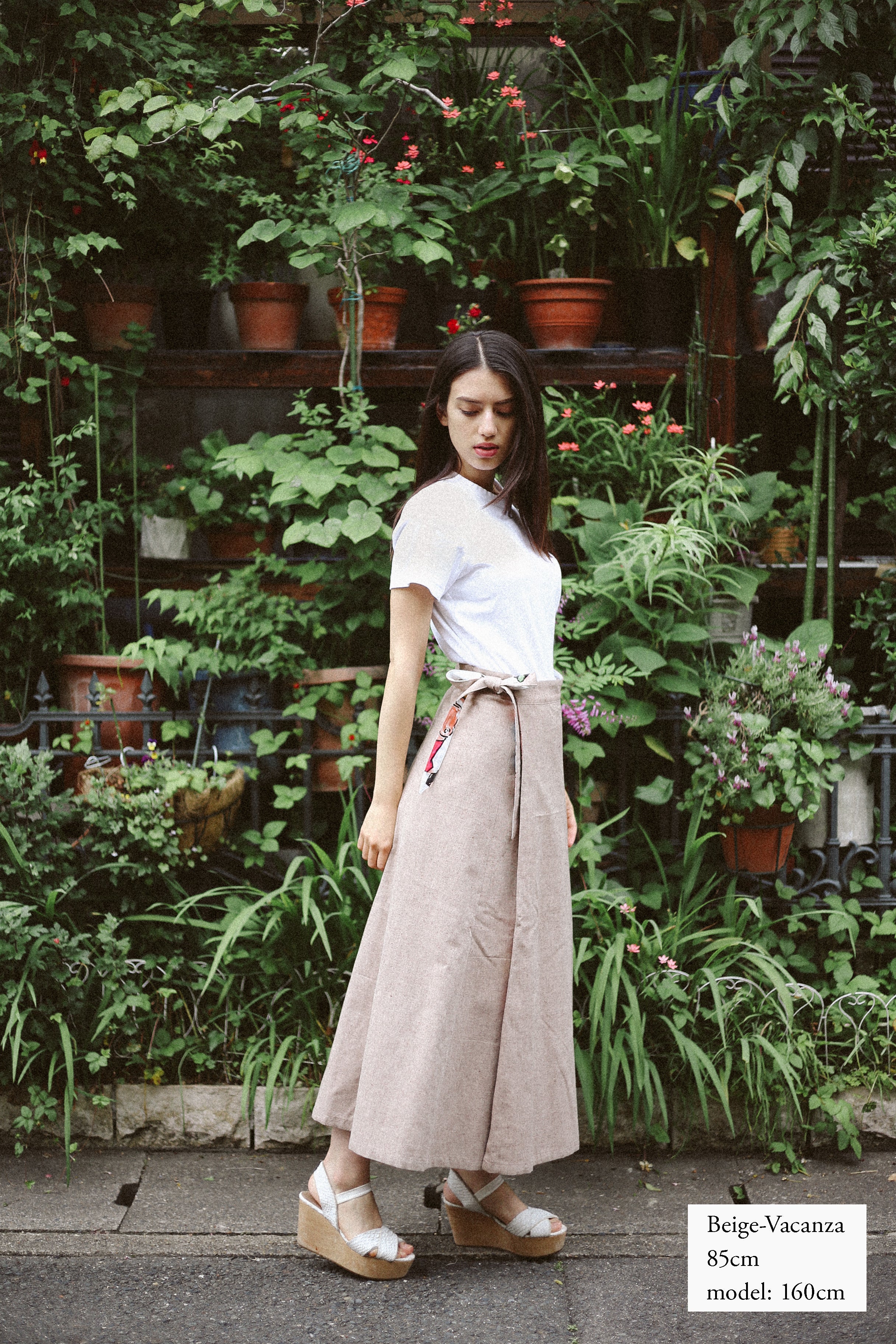 Reversible Skirt - Kurume Kasuri Maxi