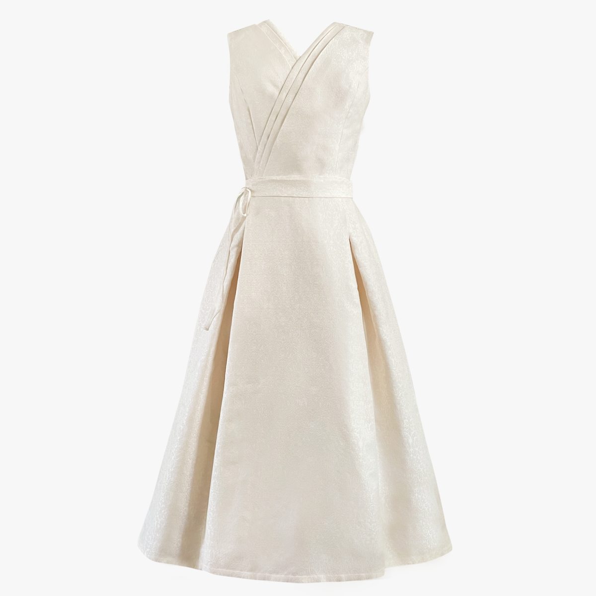 Nishijin Set Up Dress without Embroidery - Bianco｜一生着られる 