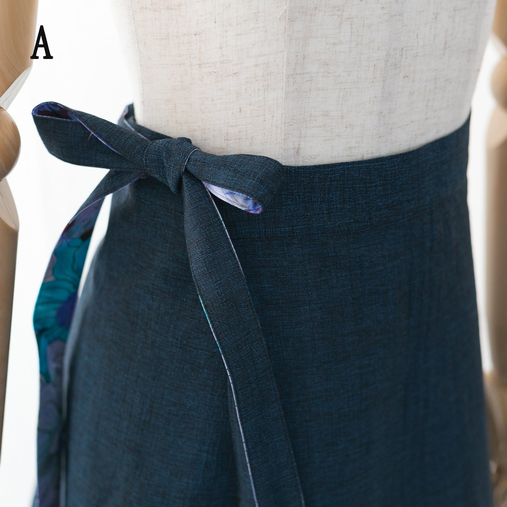 Reversible Skirt Flare - Fiori Viola