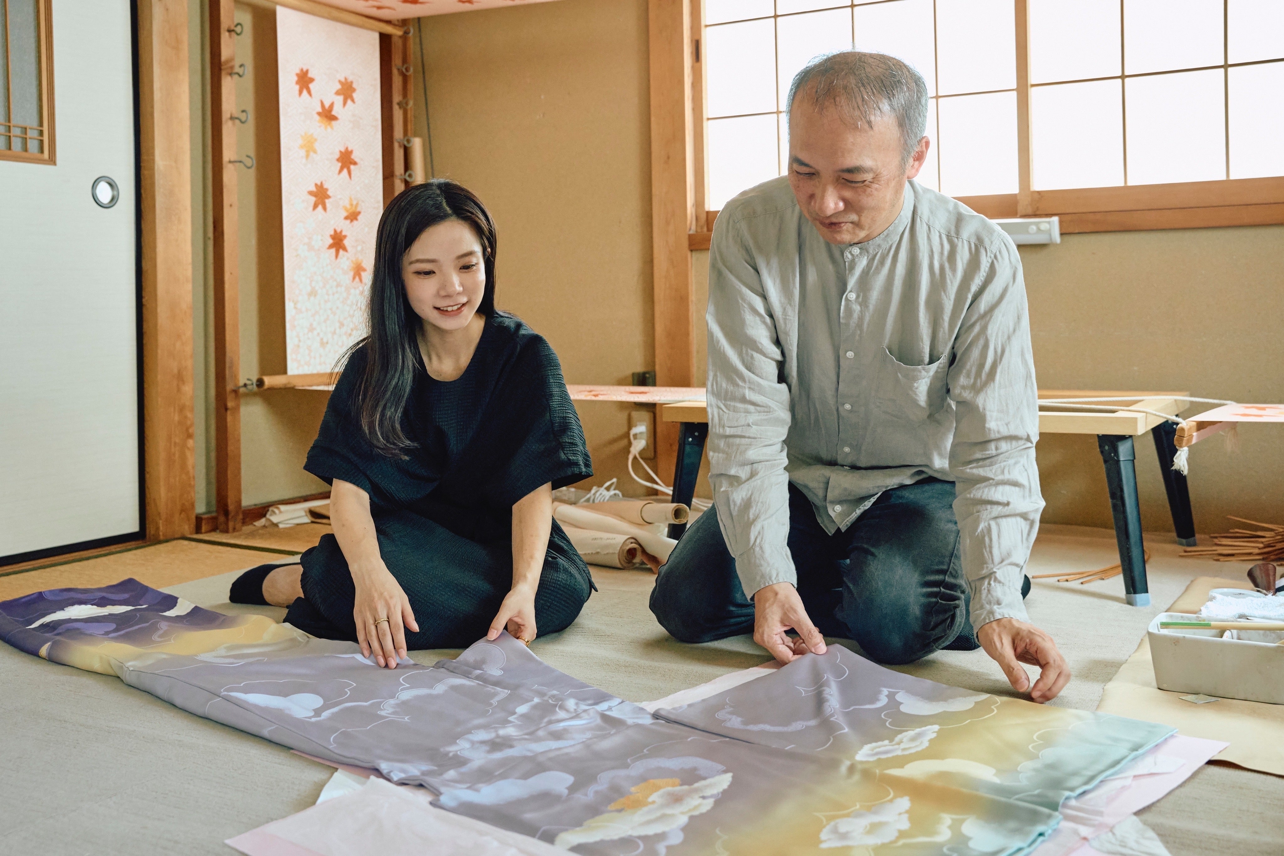 振袖は、一生着られる。イタリアでの出会いが導いた、新しい手描友禅の着物 | renacnatta STORY