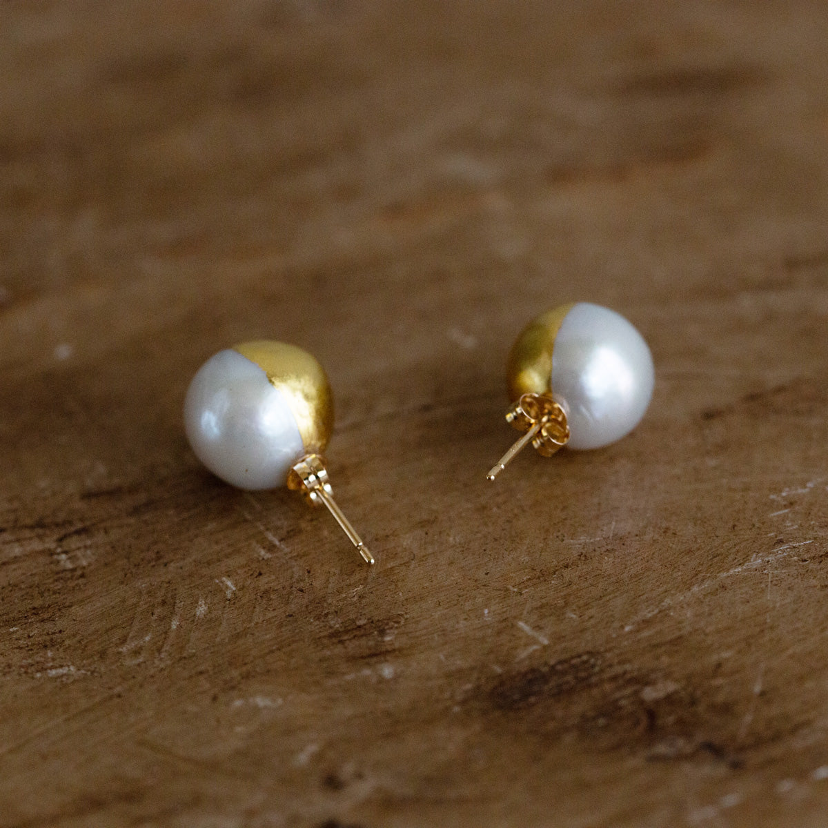 Bicolor Baroque Pearl Earrings