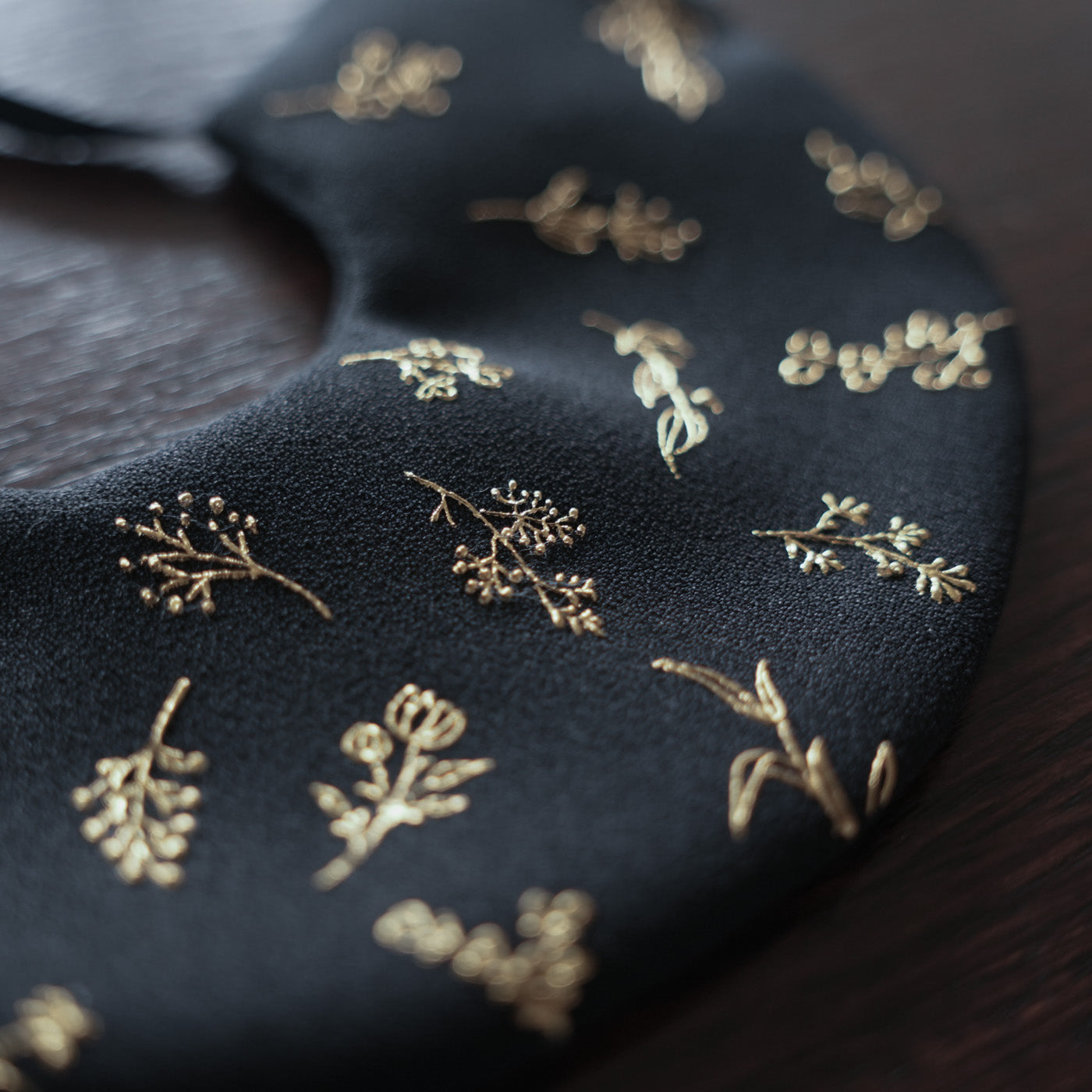 KInsai Loop Hair Wrap  - Botanical - Nero