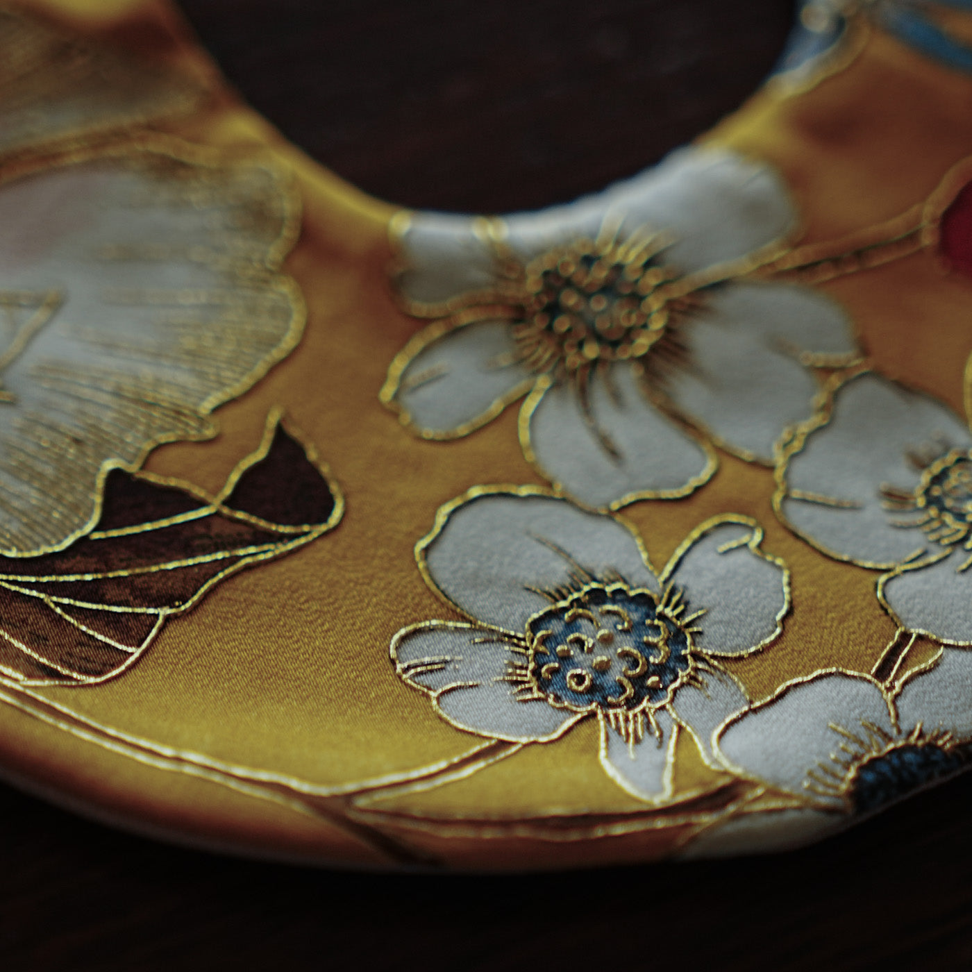 KInsai Loop Hair Wrap - Fiori Bianchi - Giallo