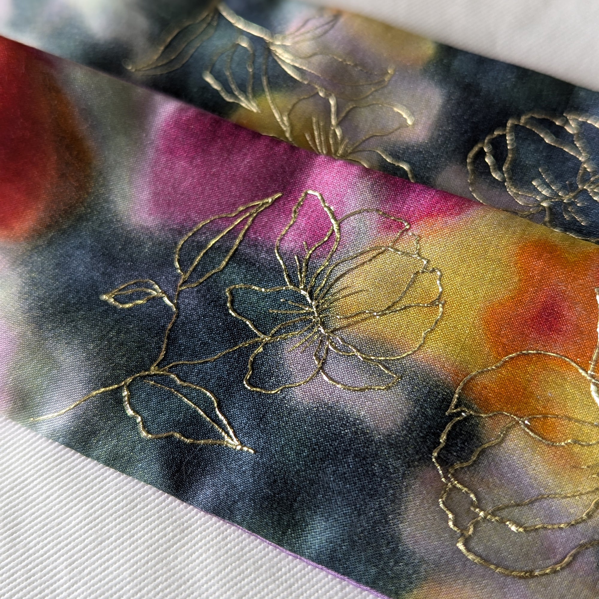 Silk Skinny Scarf - Astratto