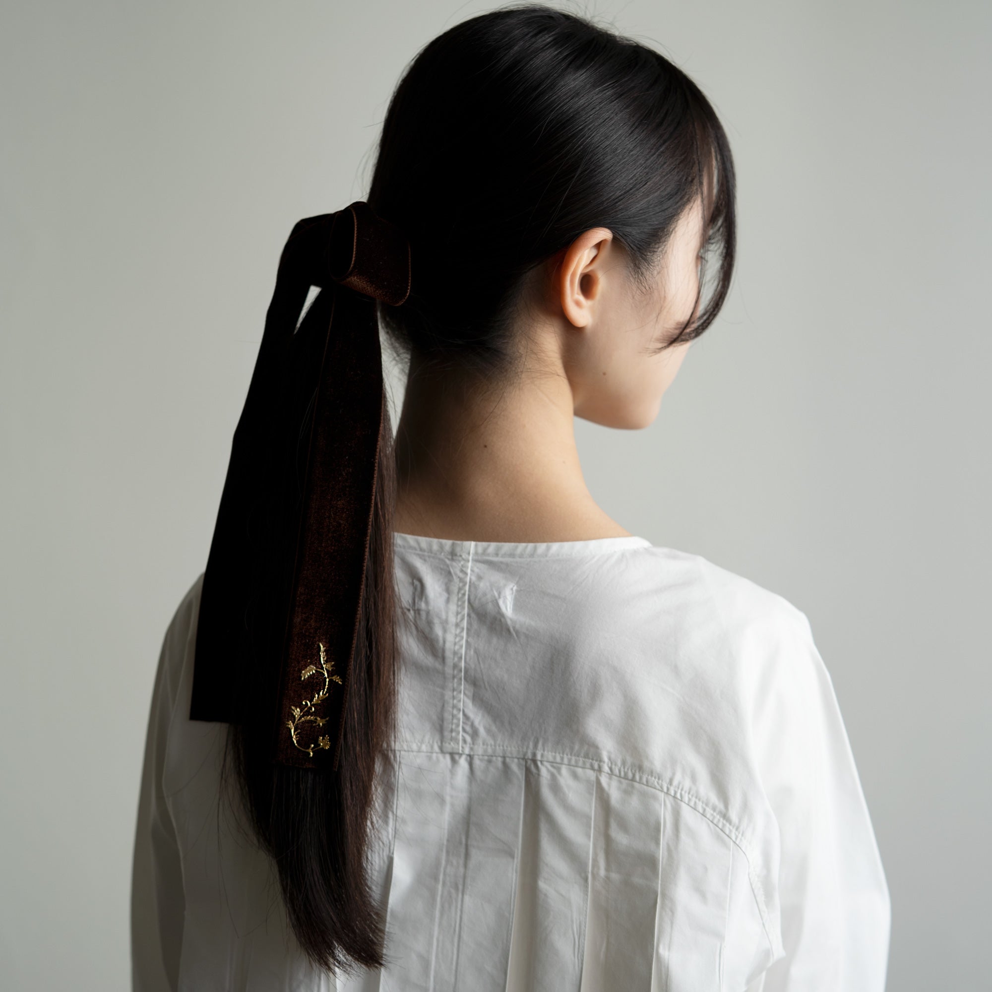 Kinsai Hair Bow - Marrone