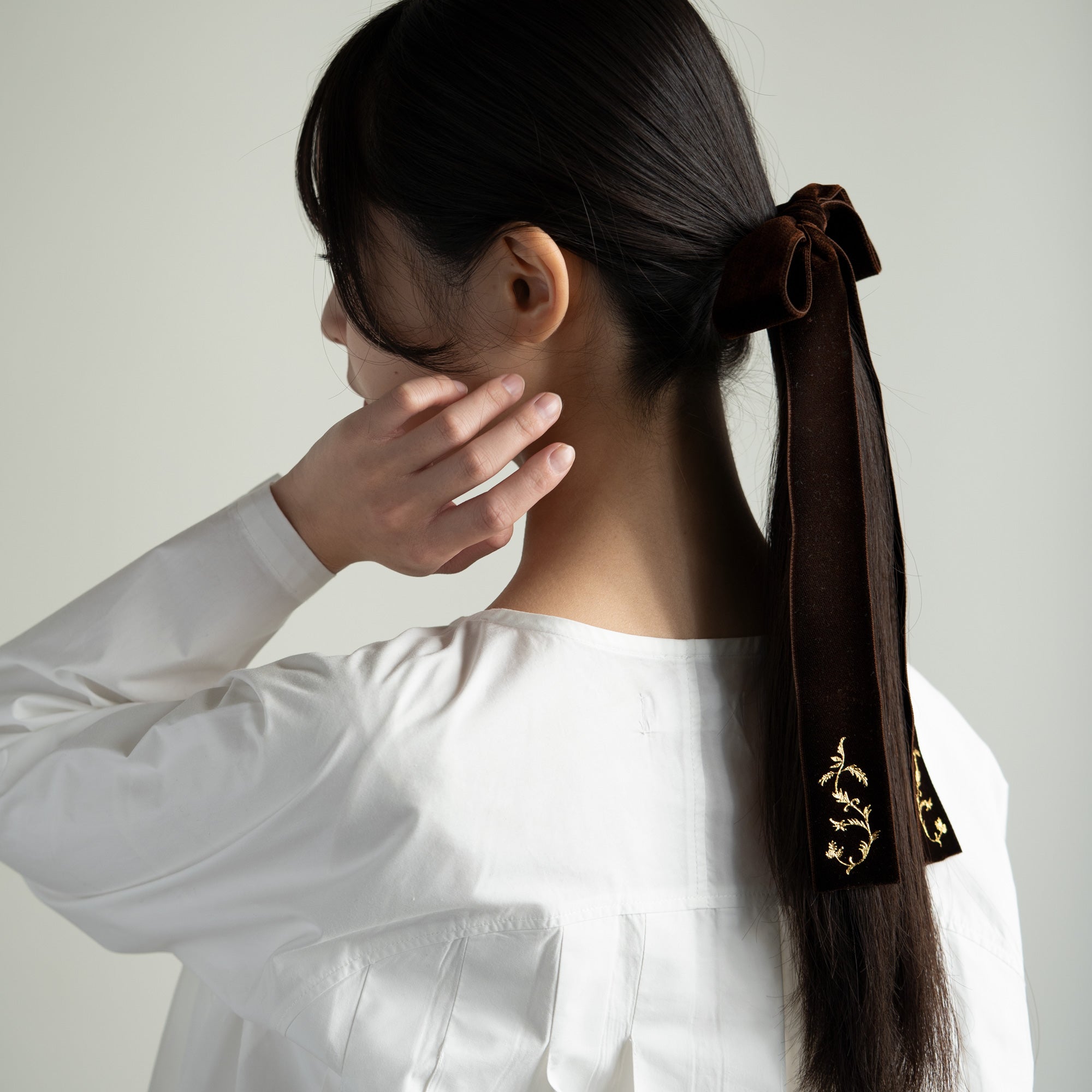 Kinsai Hair Bow - Marrone（追加販売2/5発送）