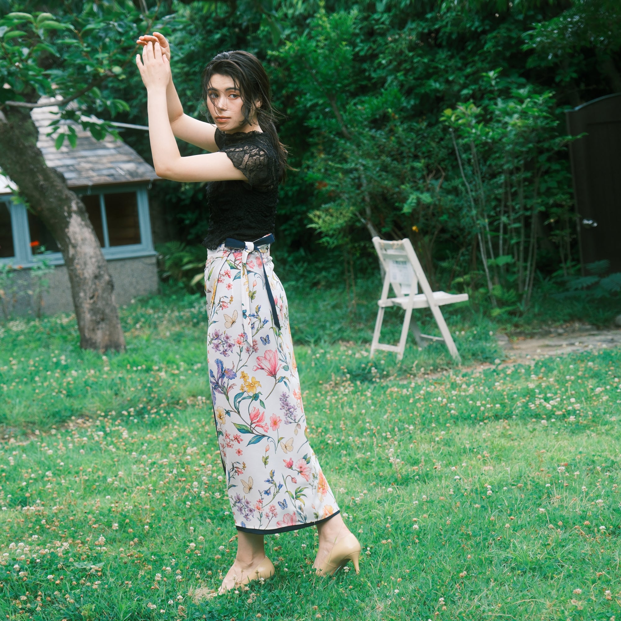 Reversible Skirt Long Straight - Giardino
