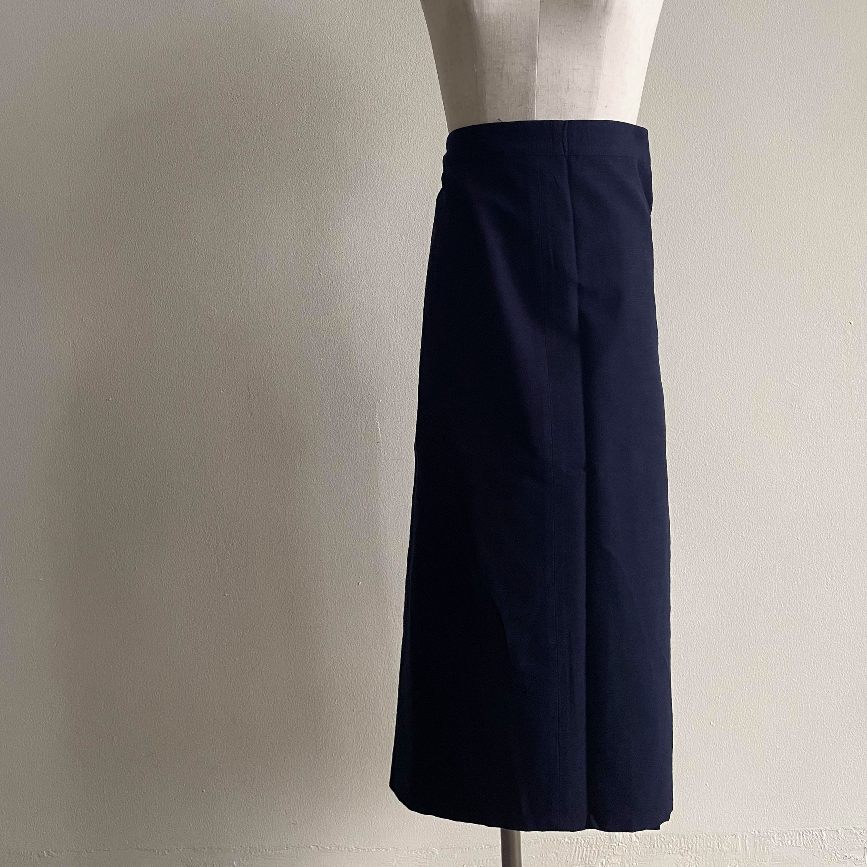 Reversible Skirt - Kurume Kasuri Straight Long [Semi-order]