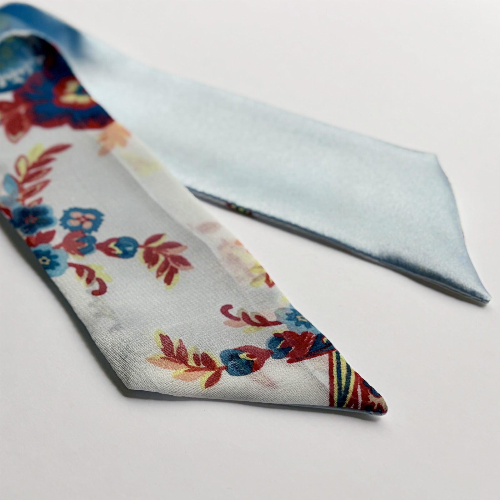 Silk Skinny Scarf - Paisley