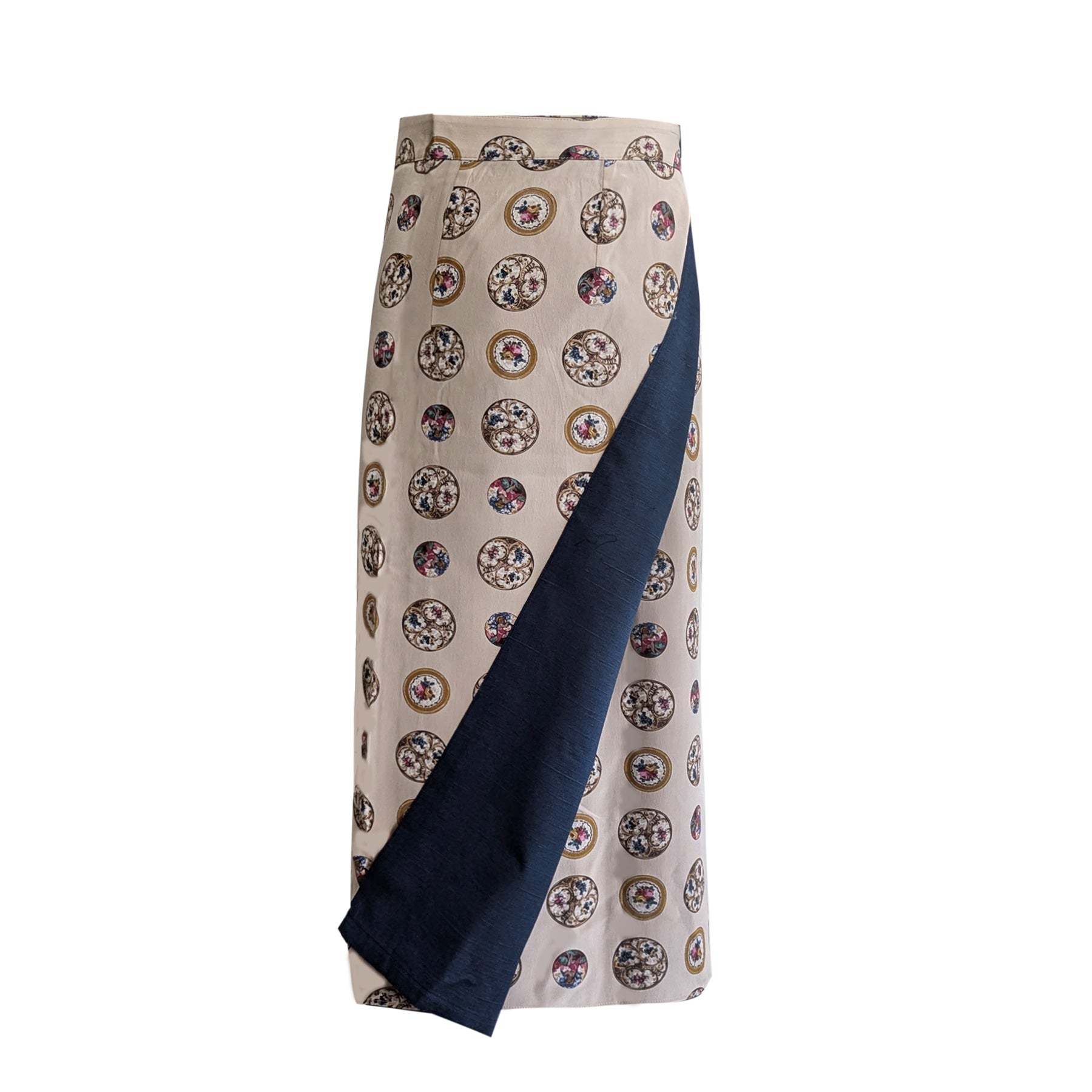 Reversible Skirt Long Straight - Porcellana