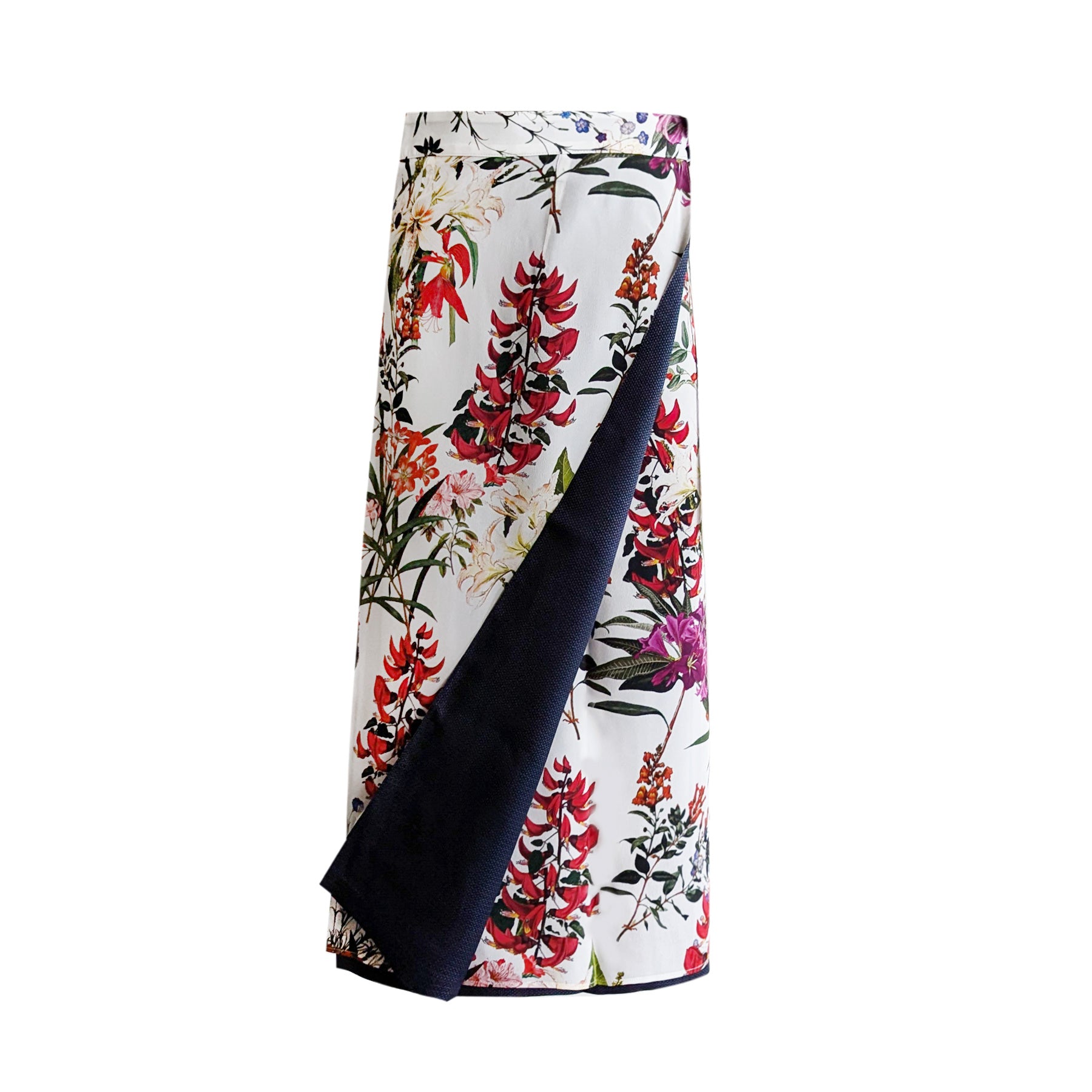 Reversible Skirt Long Straight -  Bianco