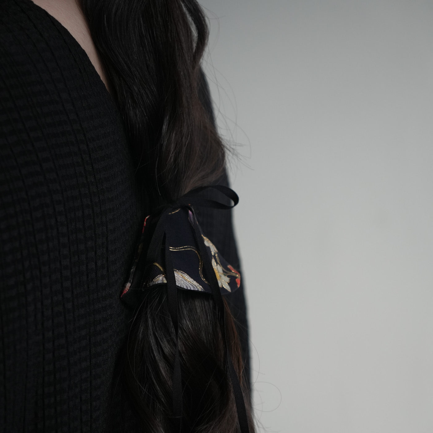 KInsai Loop Hair Wrap  - Bouquet - Nero