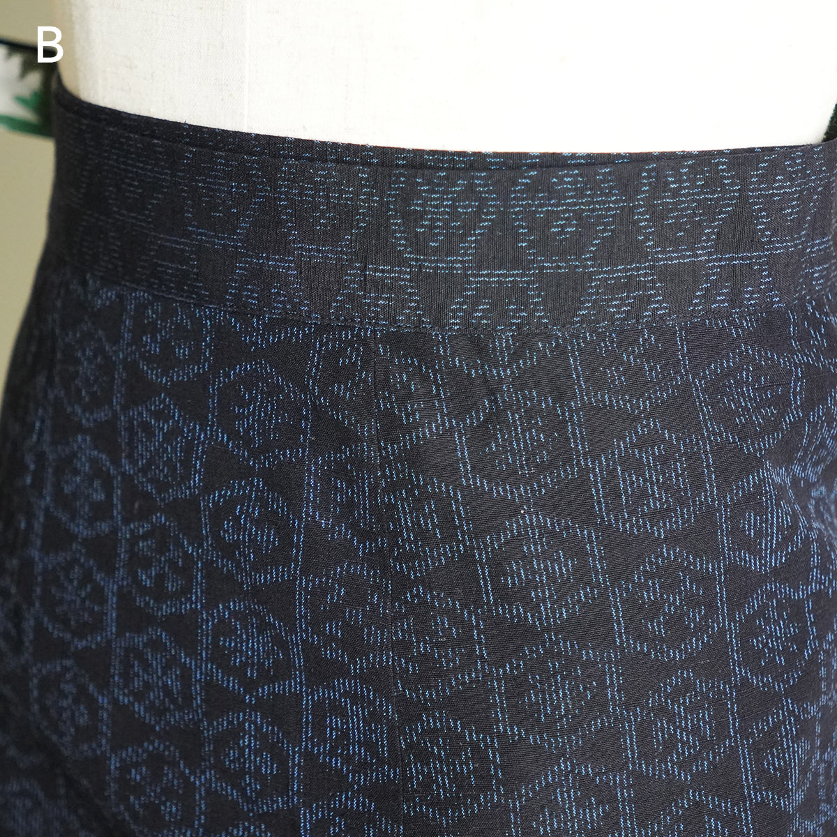 Reversible Skirt Long Straight -  Fiori Viola e Gialli - Bianco