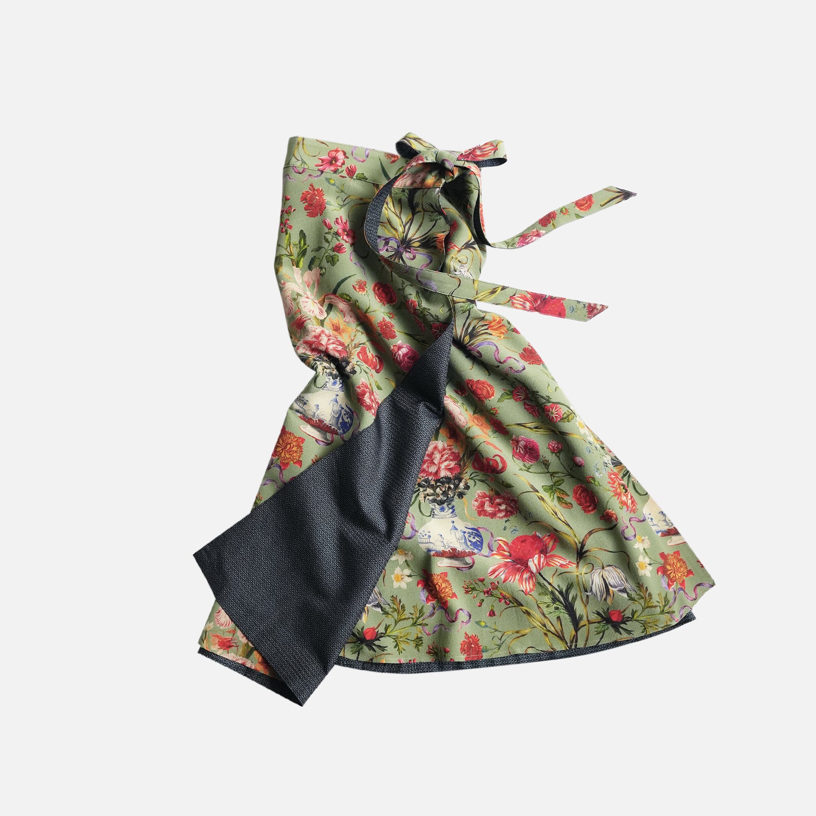 Reversible Skirt Flare - Bouquet - verde