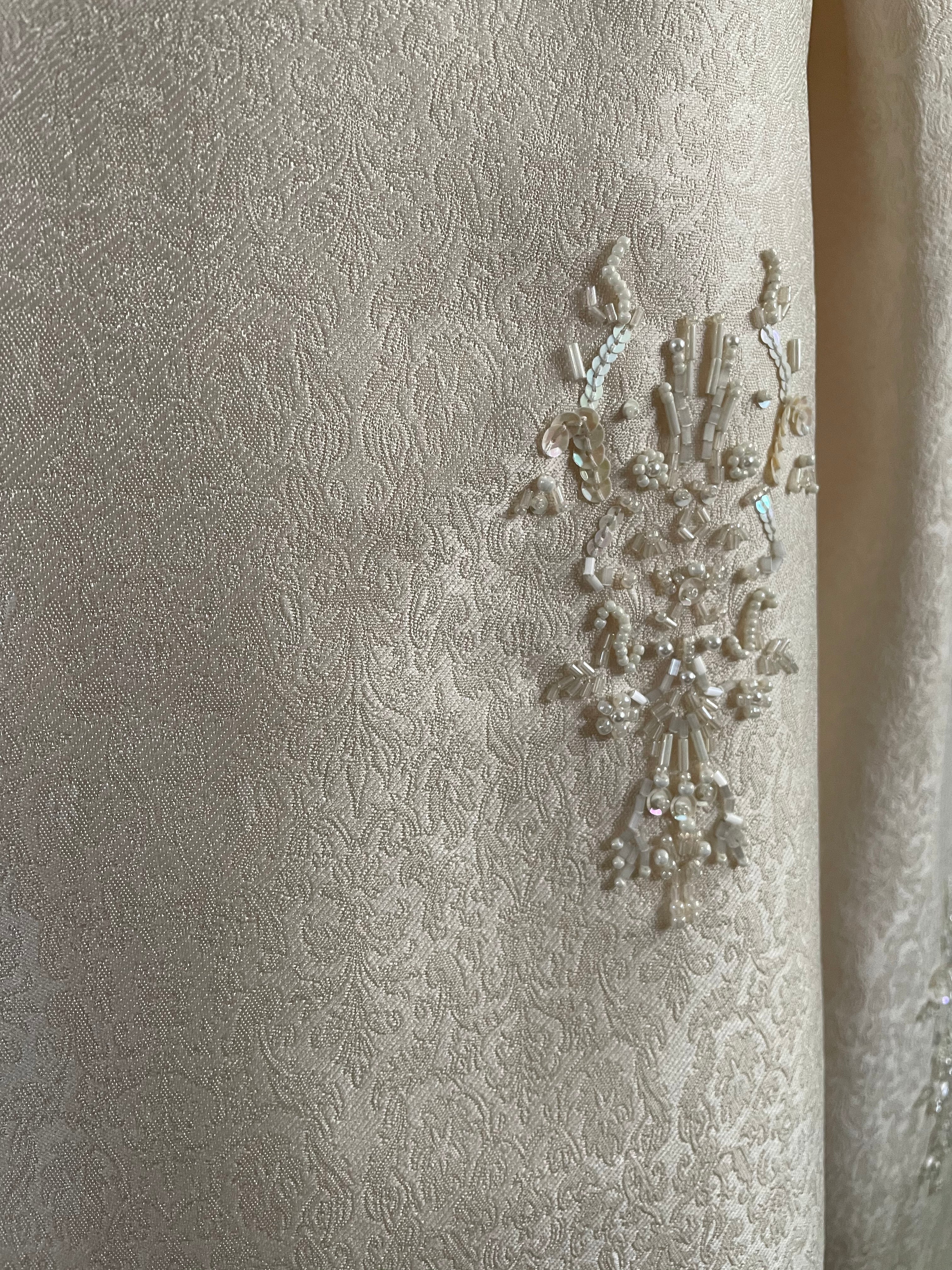 Nishijin Set Up Dress with Embroidery - Bianco | Wedding dress that can be worn for a lifetime II with embroidery 