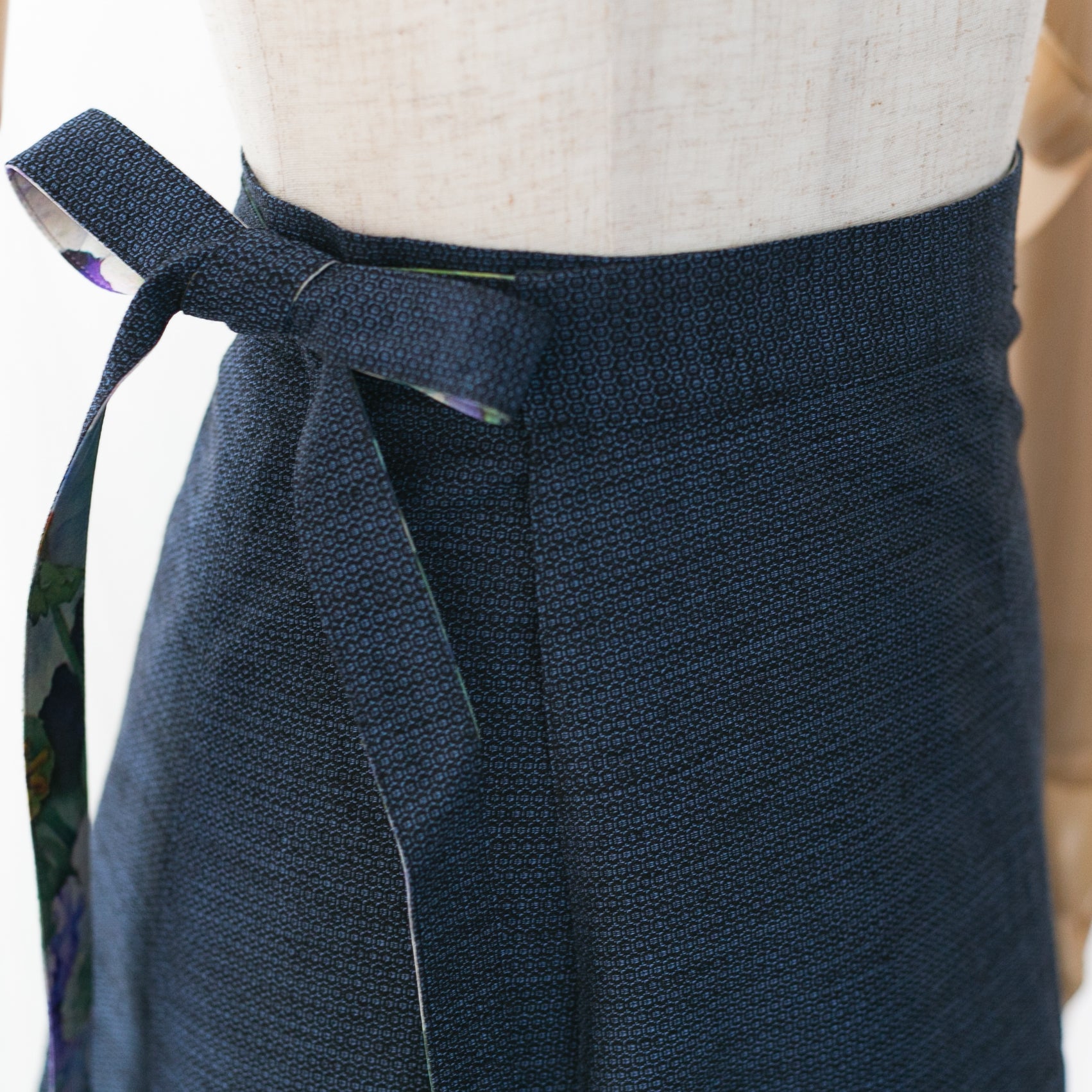 Reversible Skirt Flare - Fiori Blu