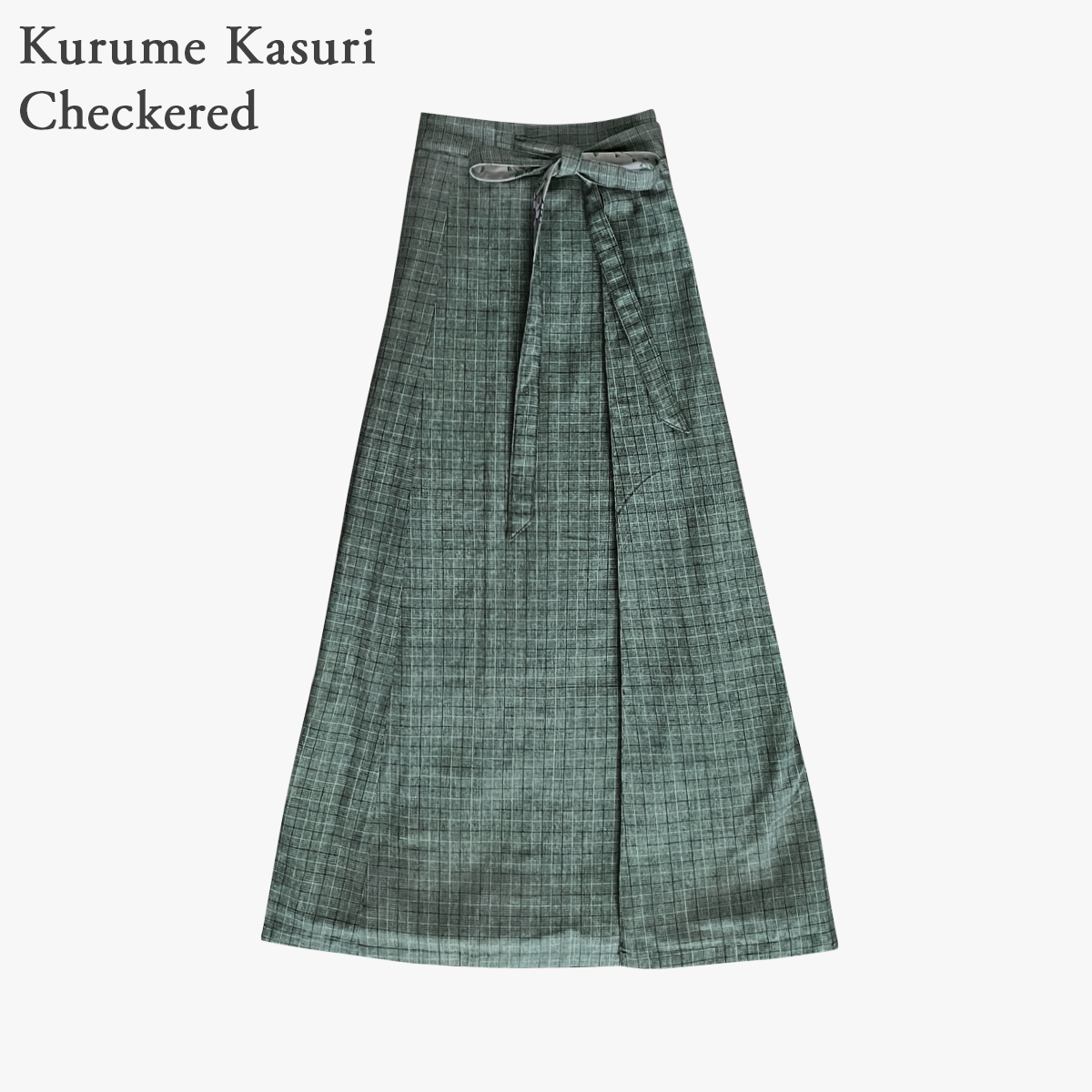 Reversible Skirt - Kurume Kasuri Maxi