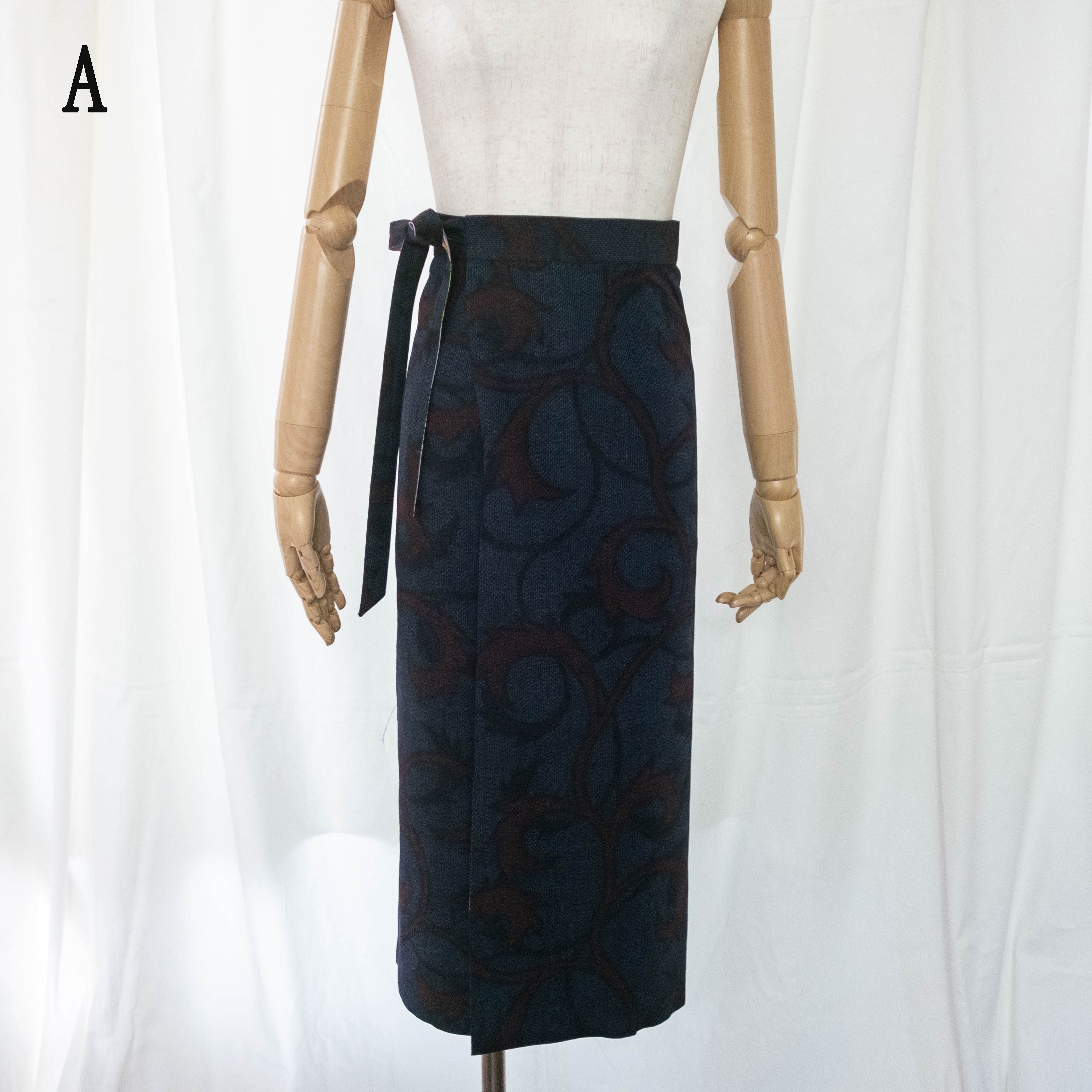 Reversible Skirt Long Straight - Fiori Lavanda