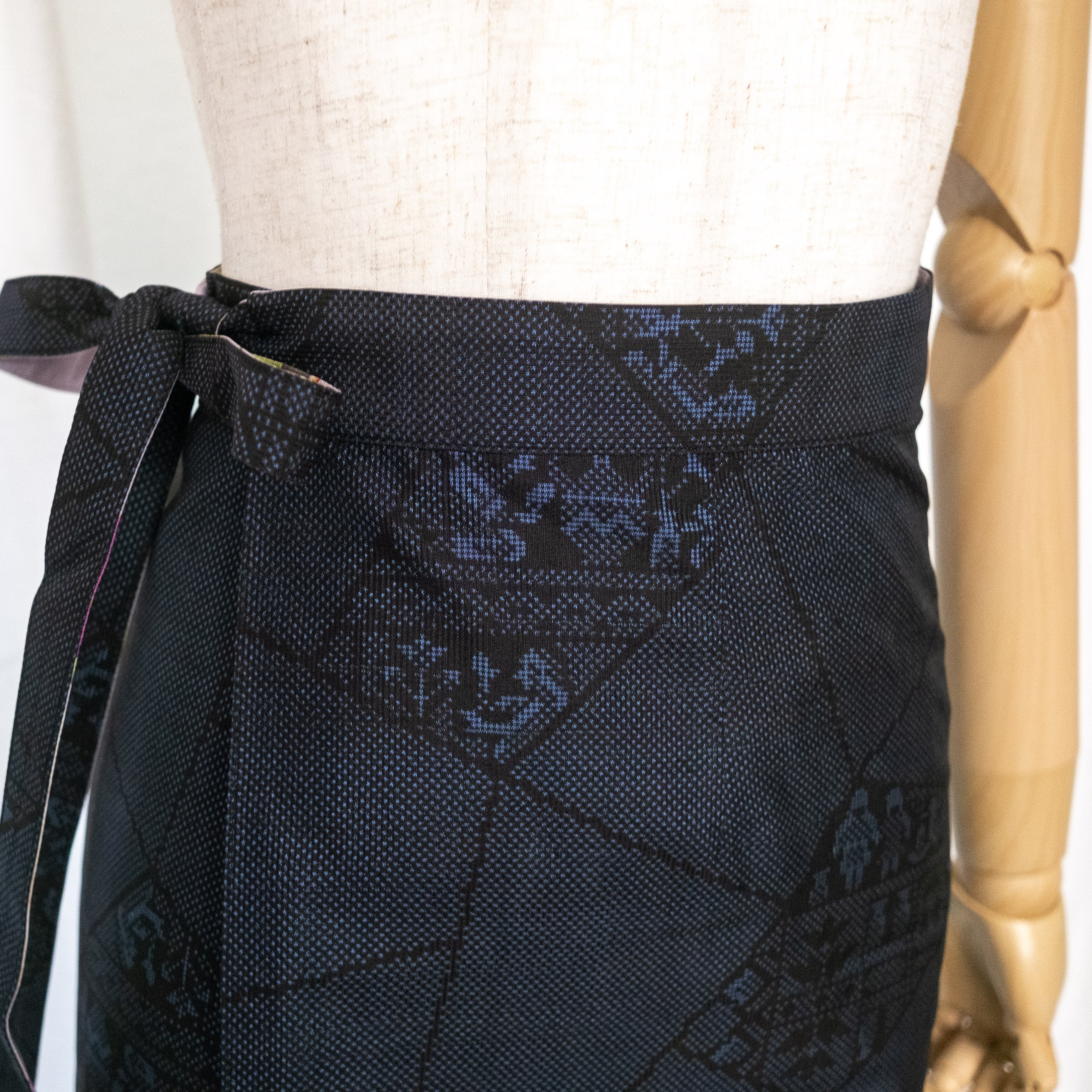 Reversible Skirt Long Straight - Fiori Lavanda